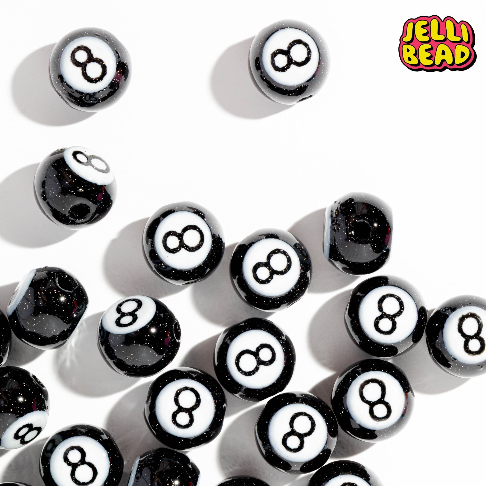 8 Ball Beads - Jelli Bead Kandi Beads