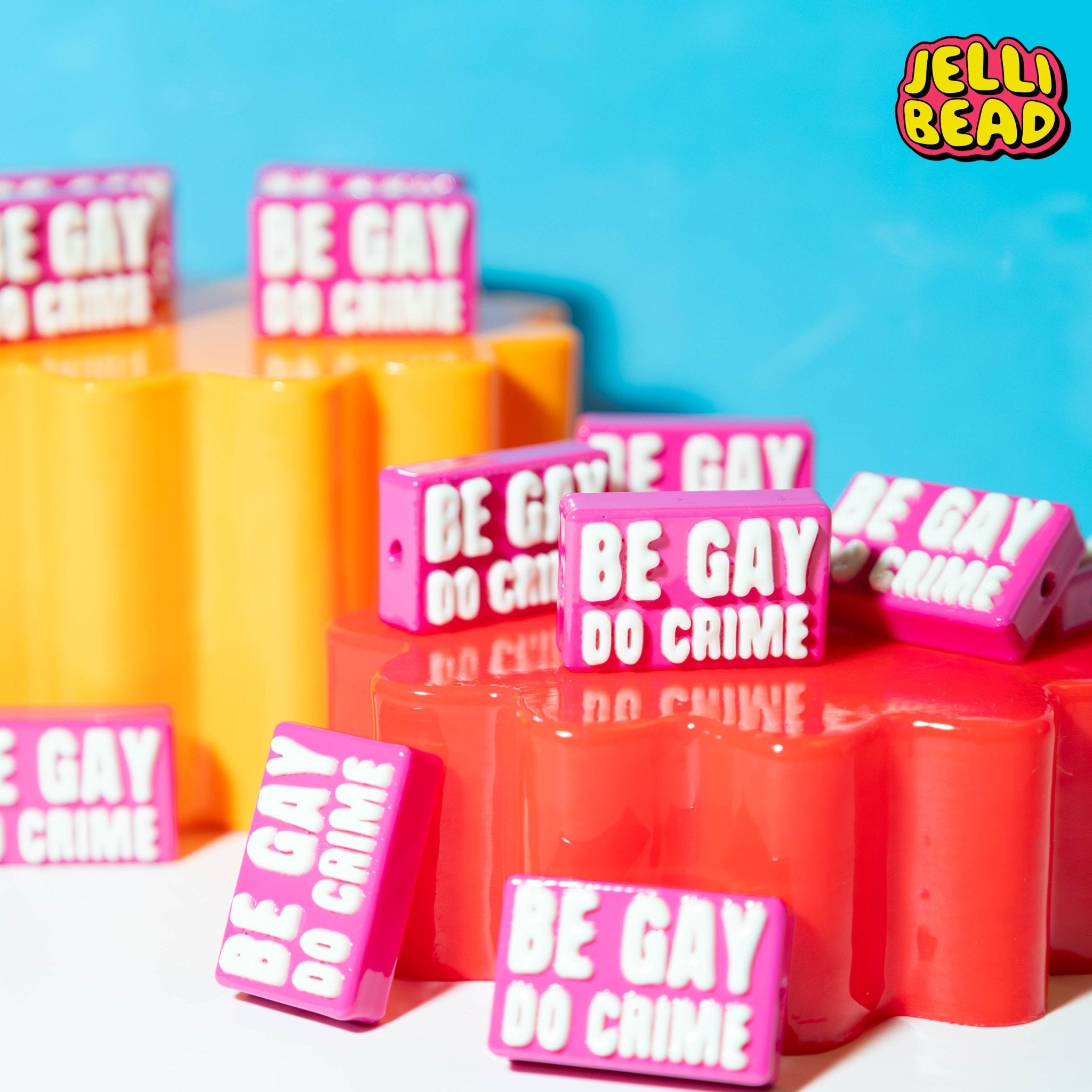 Be Gay Do Crime Beads - Jelli Bead Kandi Beads