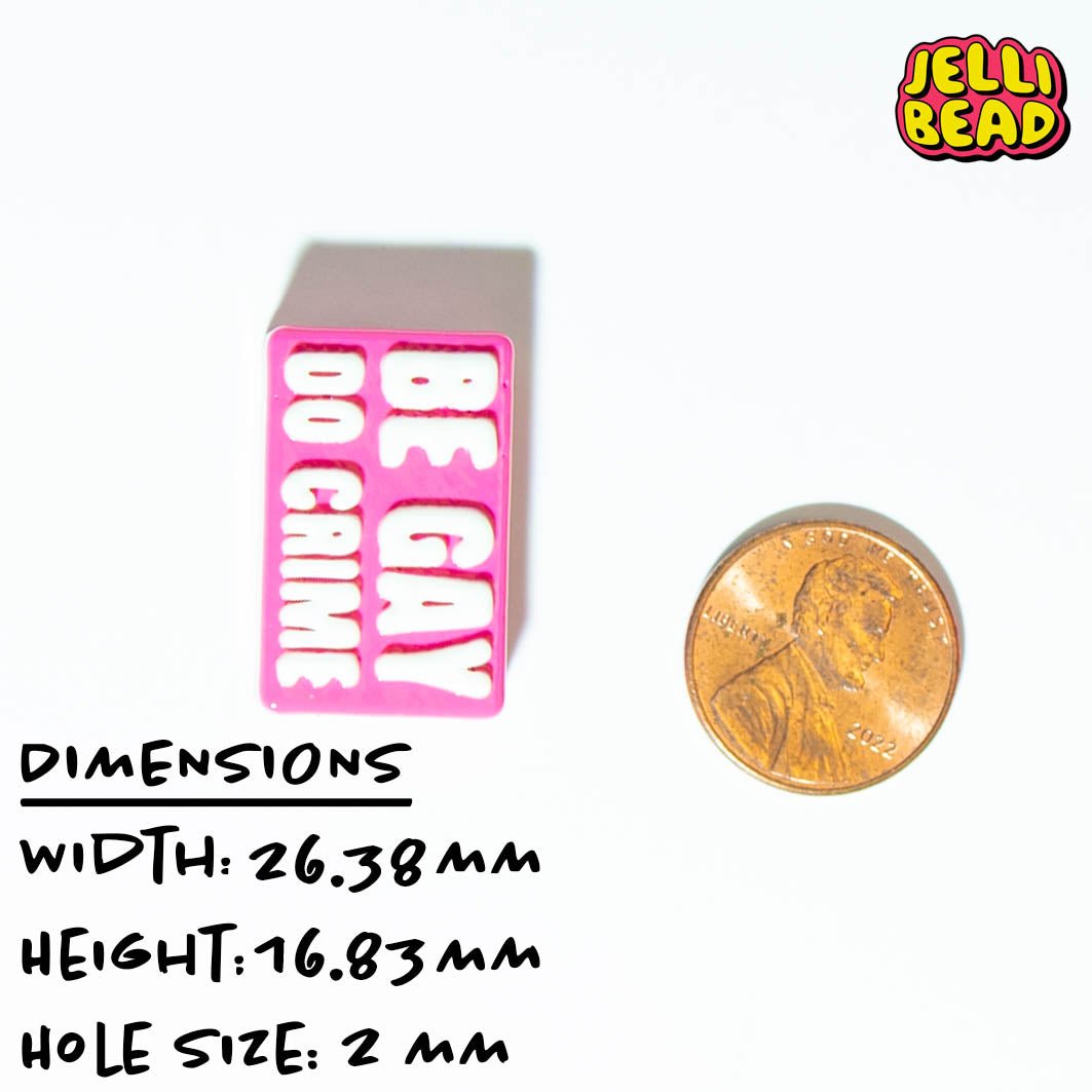 Be Gay Do Crime Beads - Jelli Bead Kandi Beads