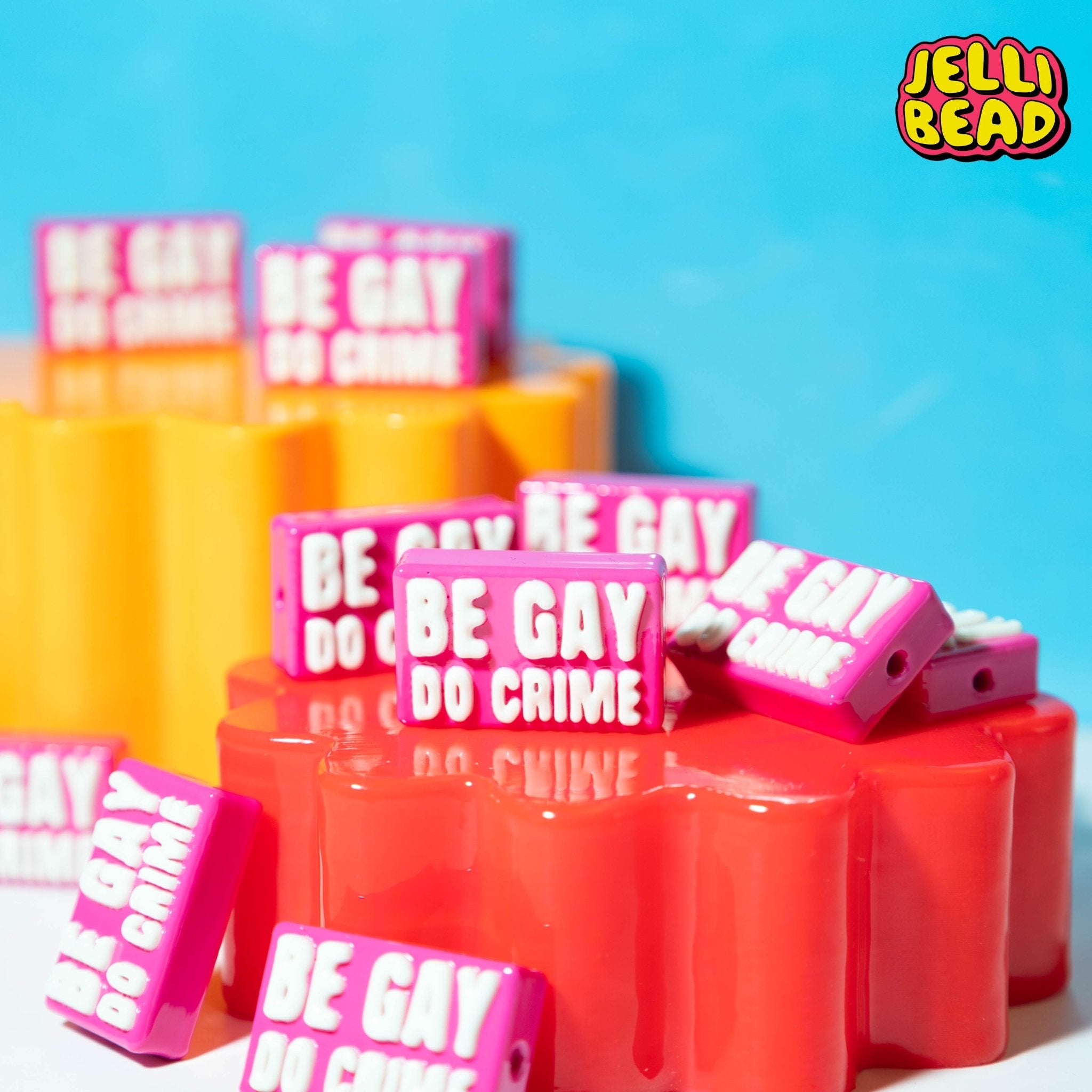 Be Gay Do Crime Beads - Jelli Bead Kandi Beads