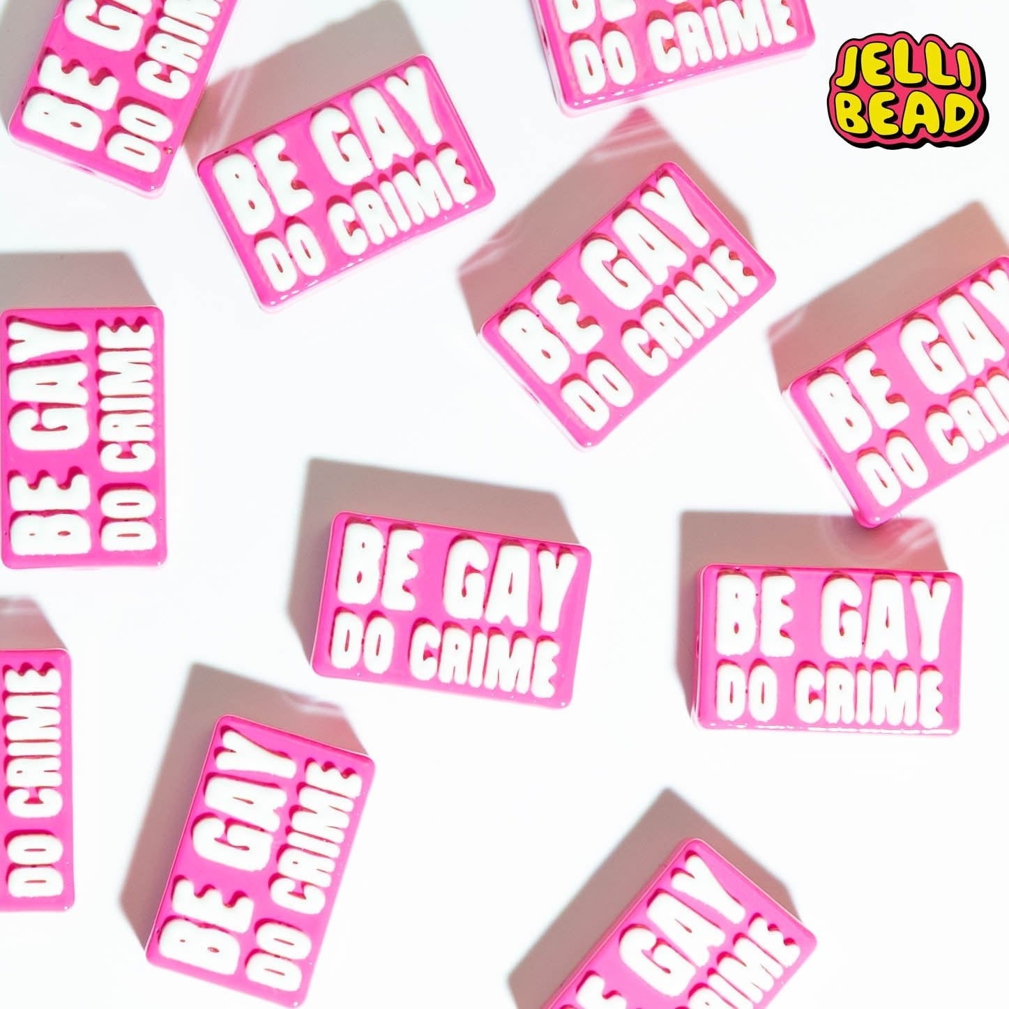Be Gay Do Crime Beads - Jelli Bead Kandi Beads