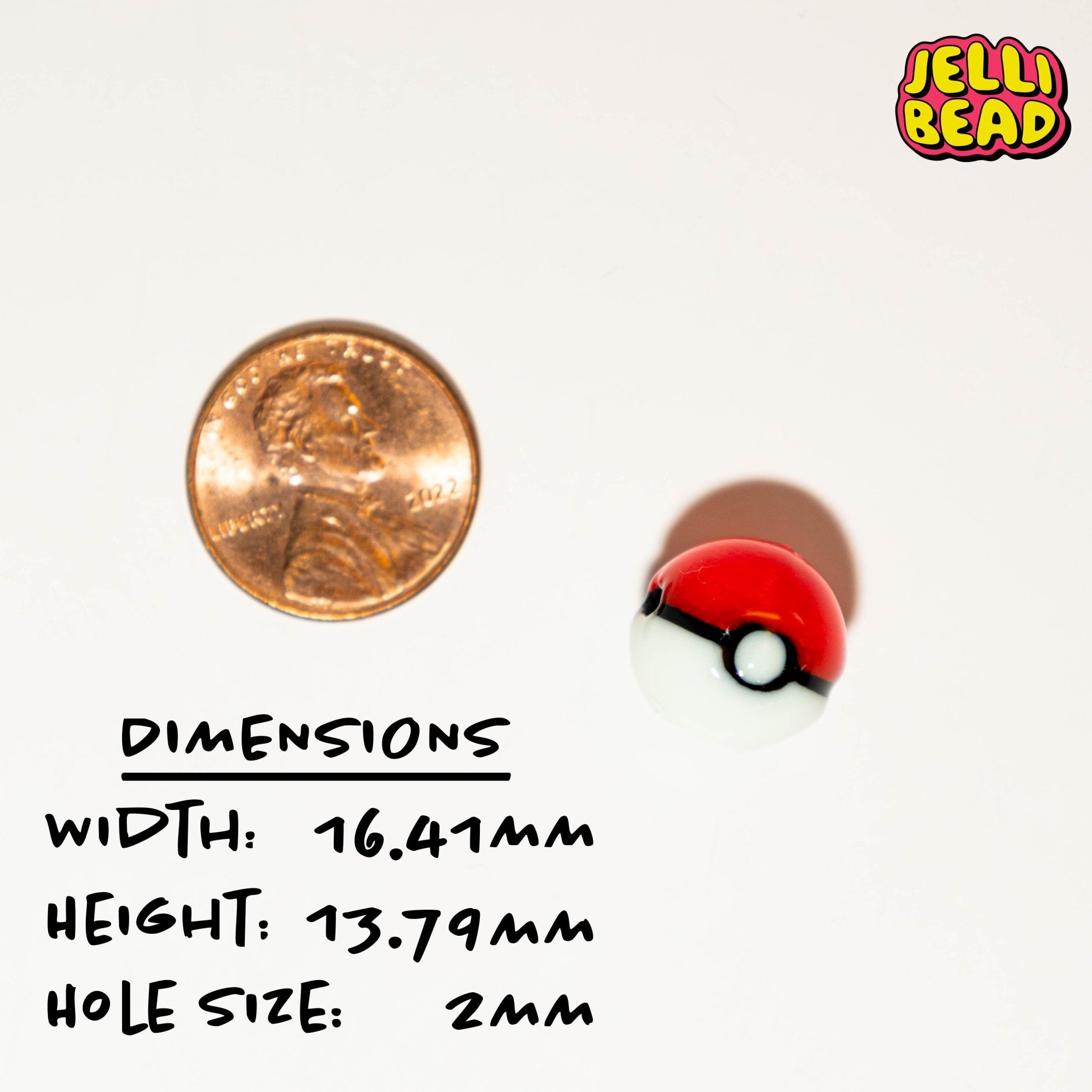 Blacklight Pokeball Beads - Jelli Bead Kandi Beads