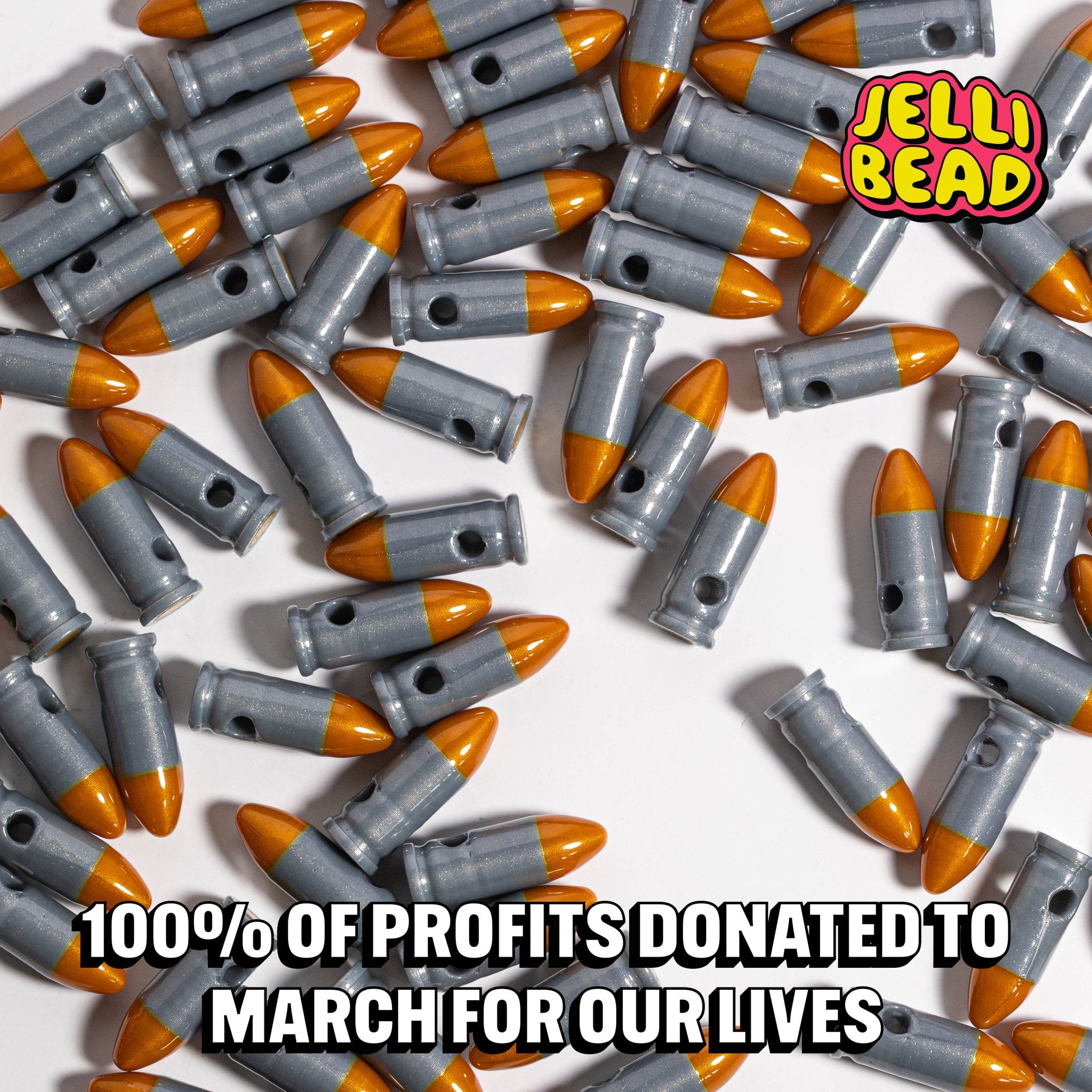 End Gun Violence Beads - Jelli Bead Kandi Beads