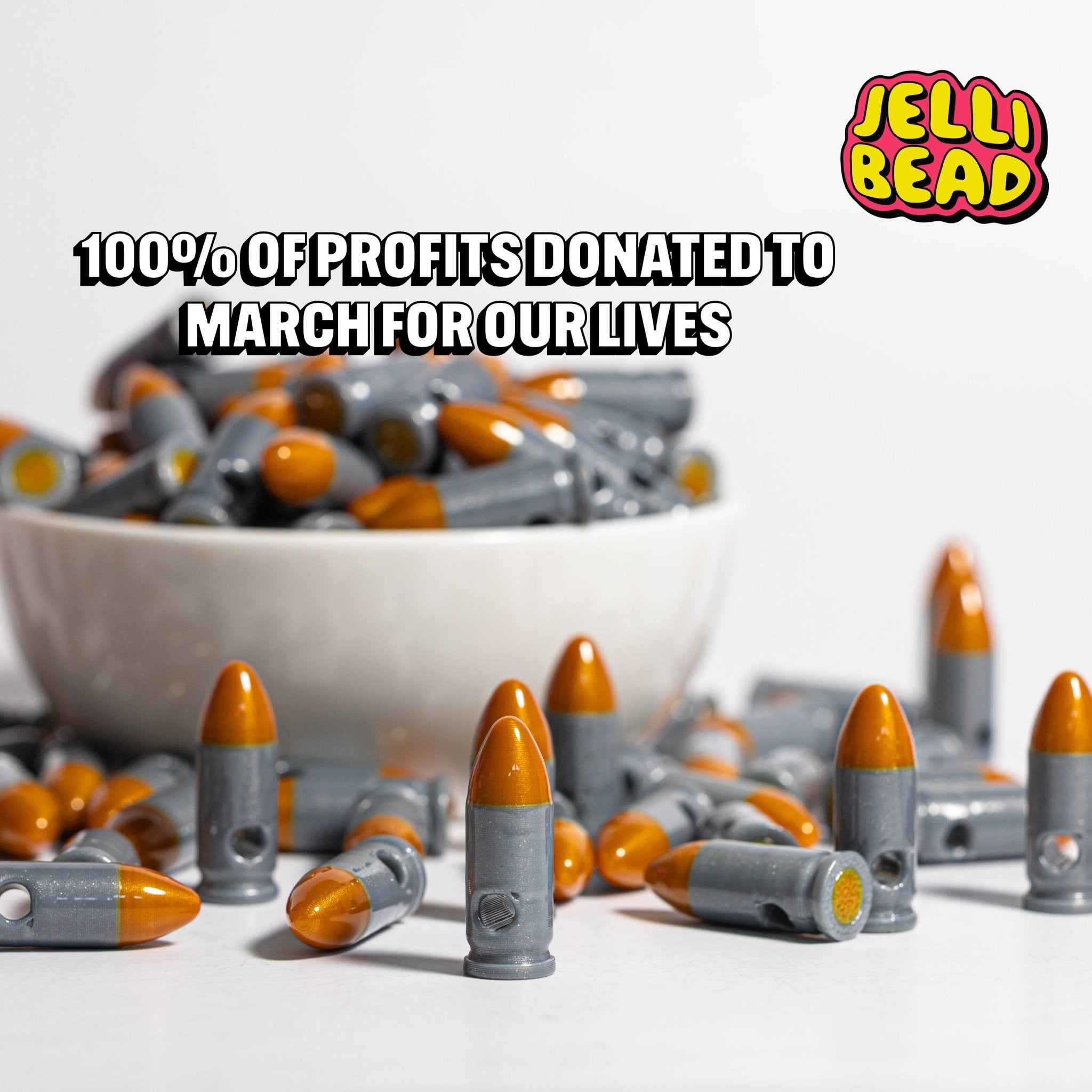 End Gun Violence Beads - Jelli Bead Kandi Beads