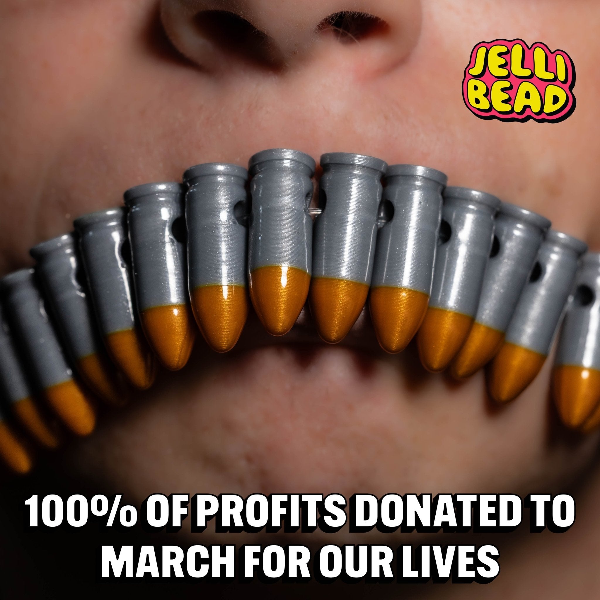 End Gun Violence Beads - Jelli Bead Kandi Beads