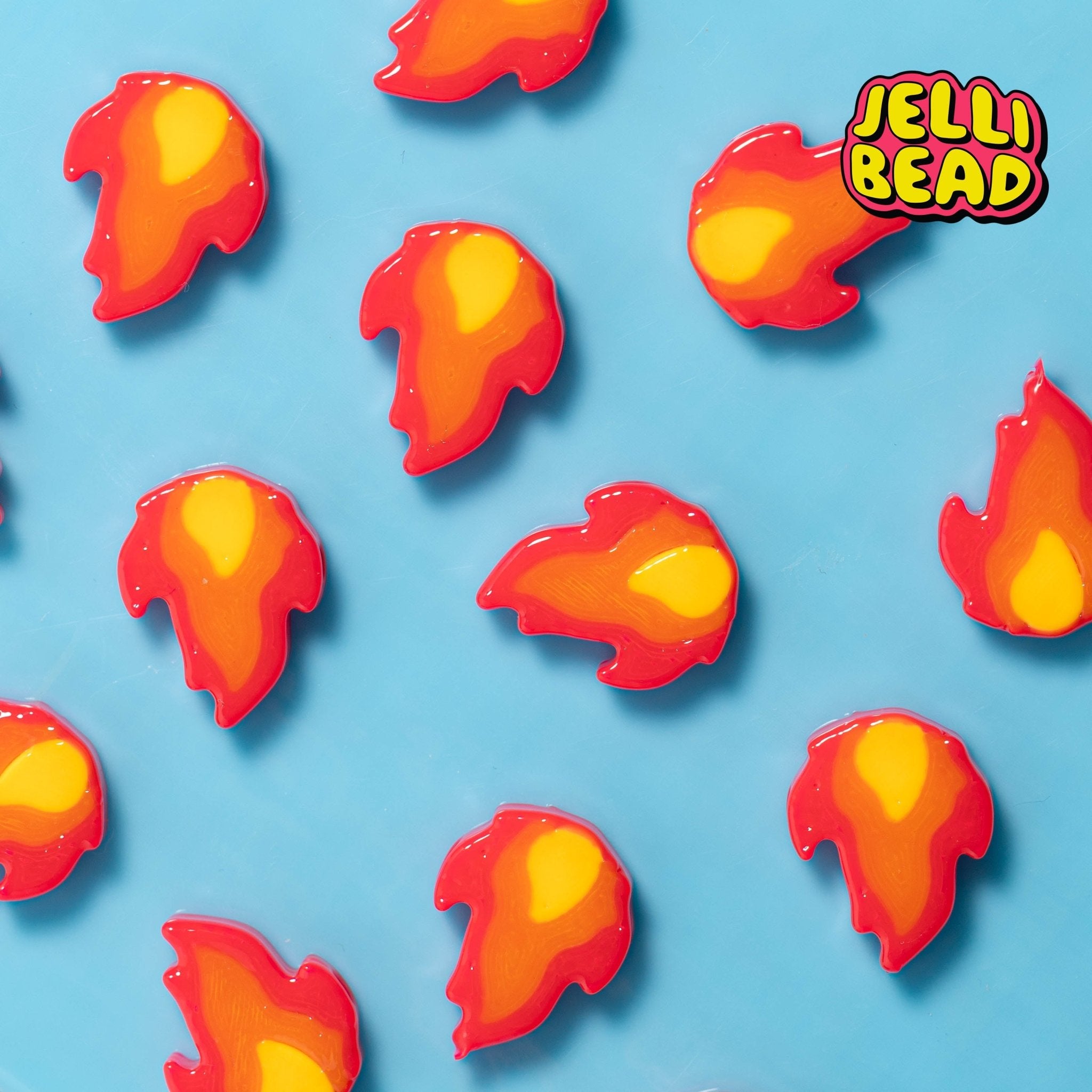 Fire Emoji Beads - Jelli Bead Kandi Beads