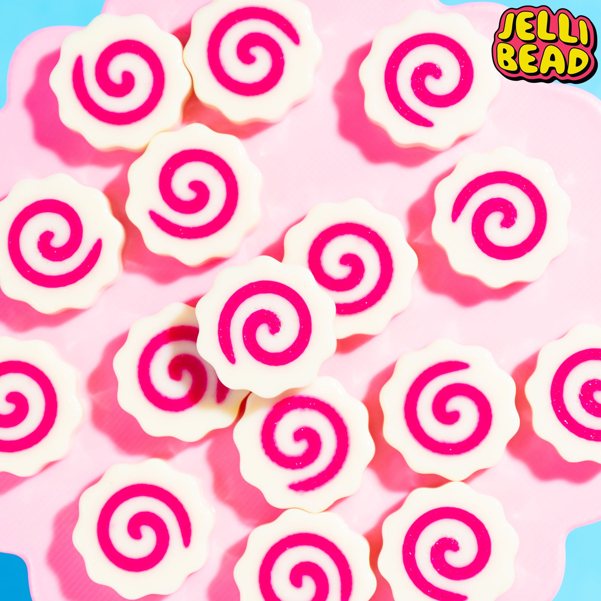 A pile of Narutomaki Beads