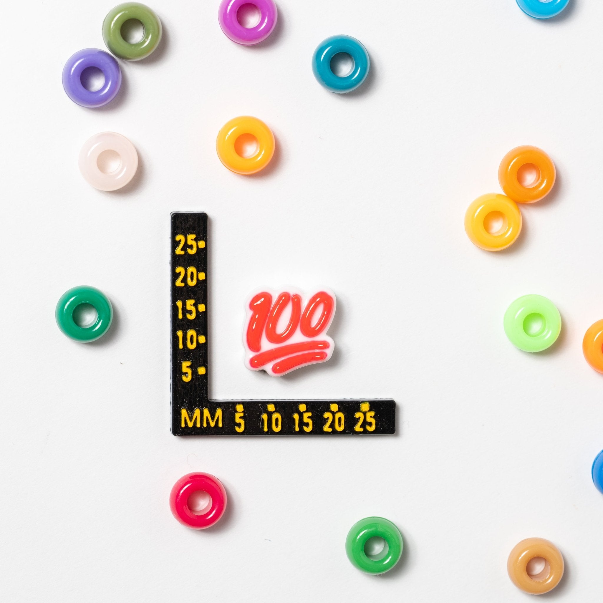 100 Emoji Beads - Jelli Bead Kandi Beads