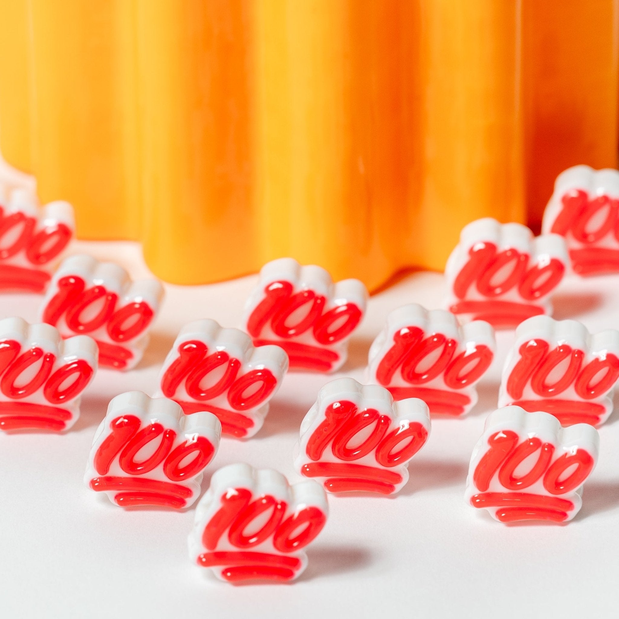 100 Emoji Beads - Jelli Bead Kandi Beads