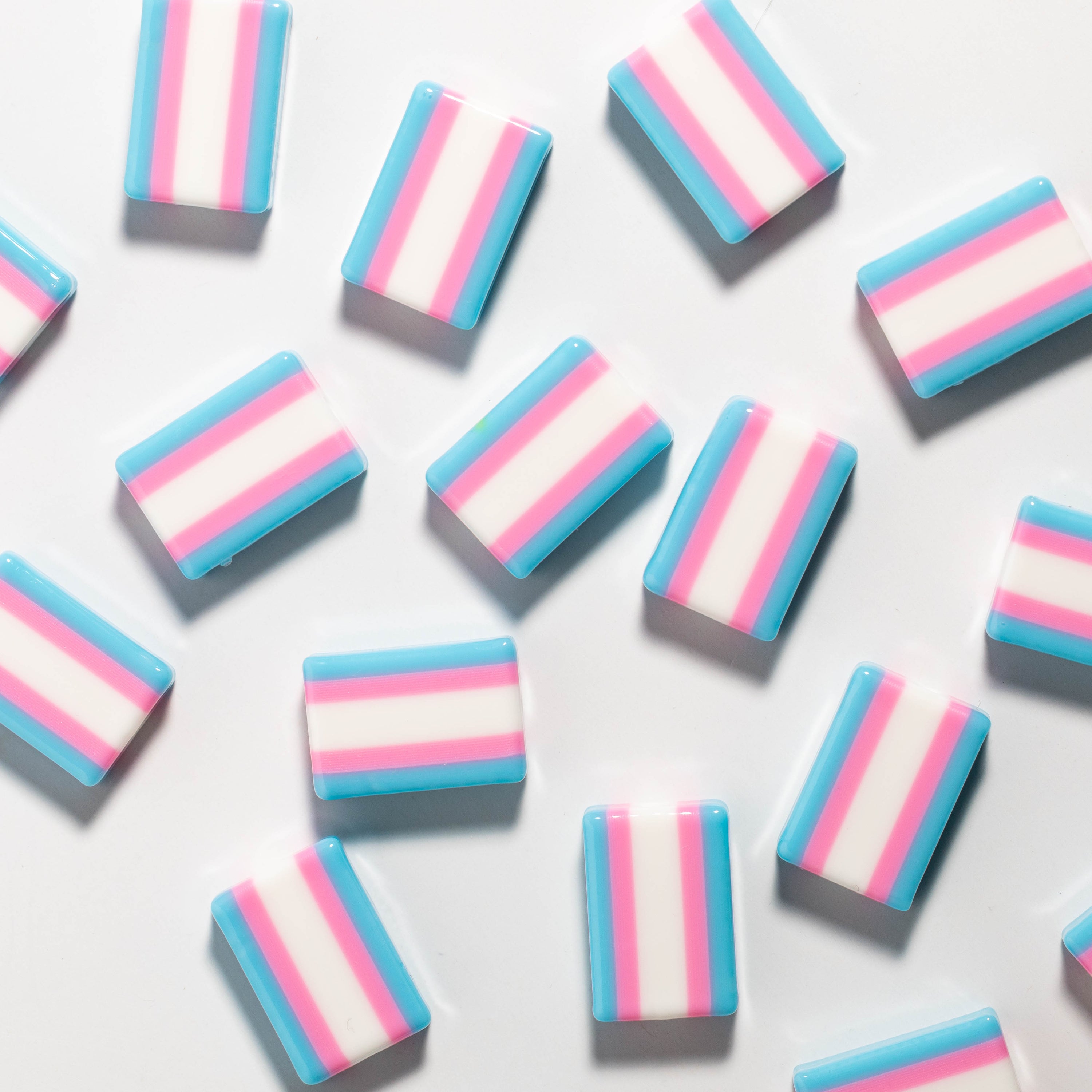 Trans Flag Beads