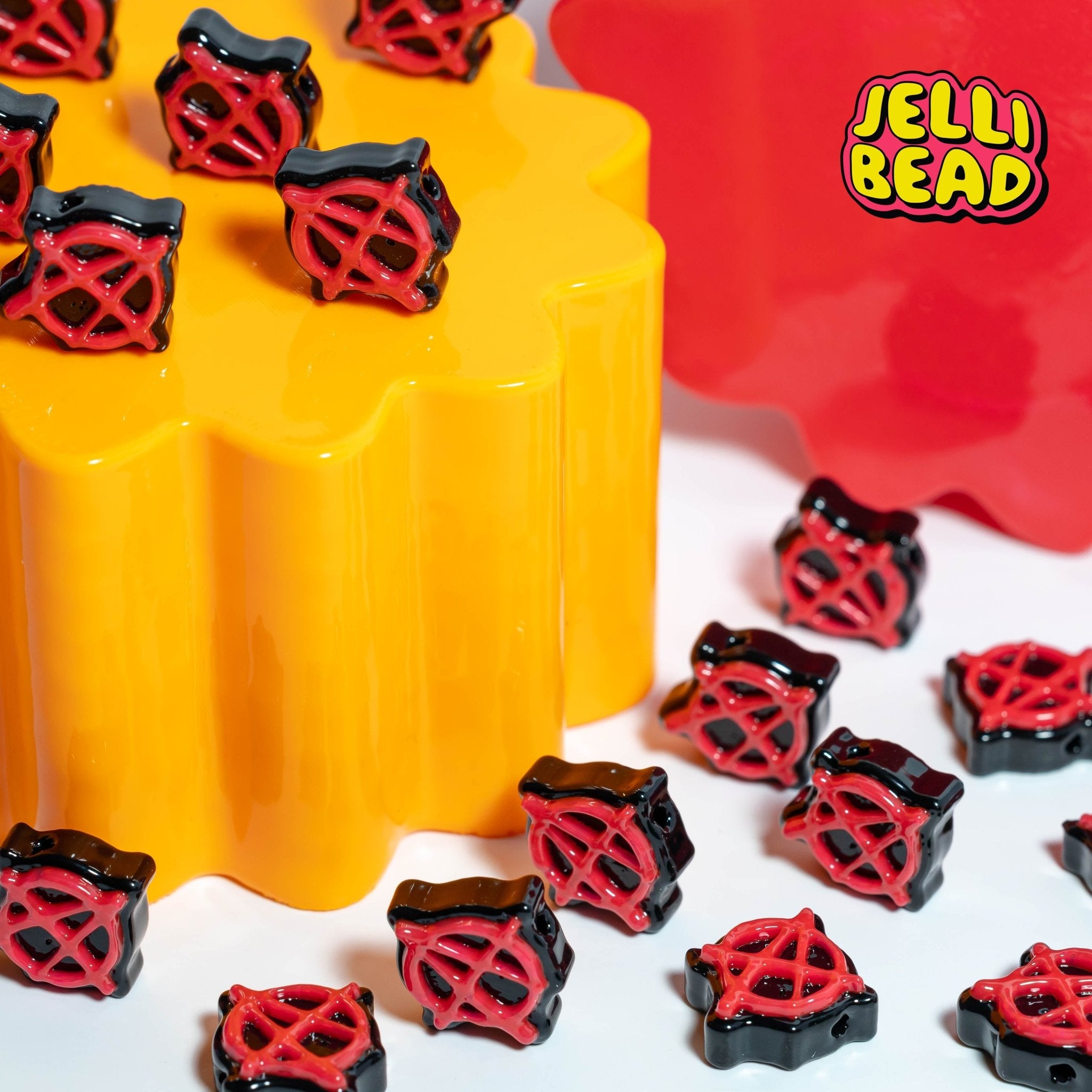 Anarchy Symbol Beads - Jelli Bead Kandi Beads