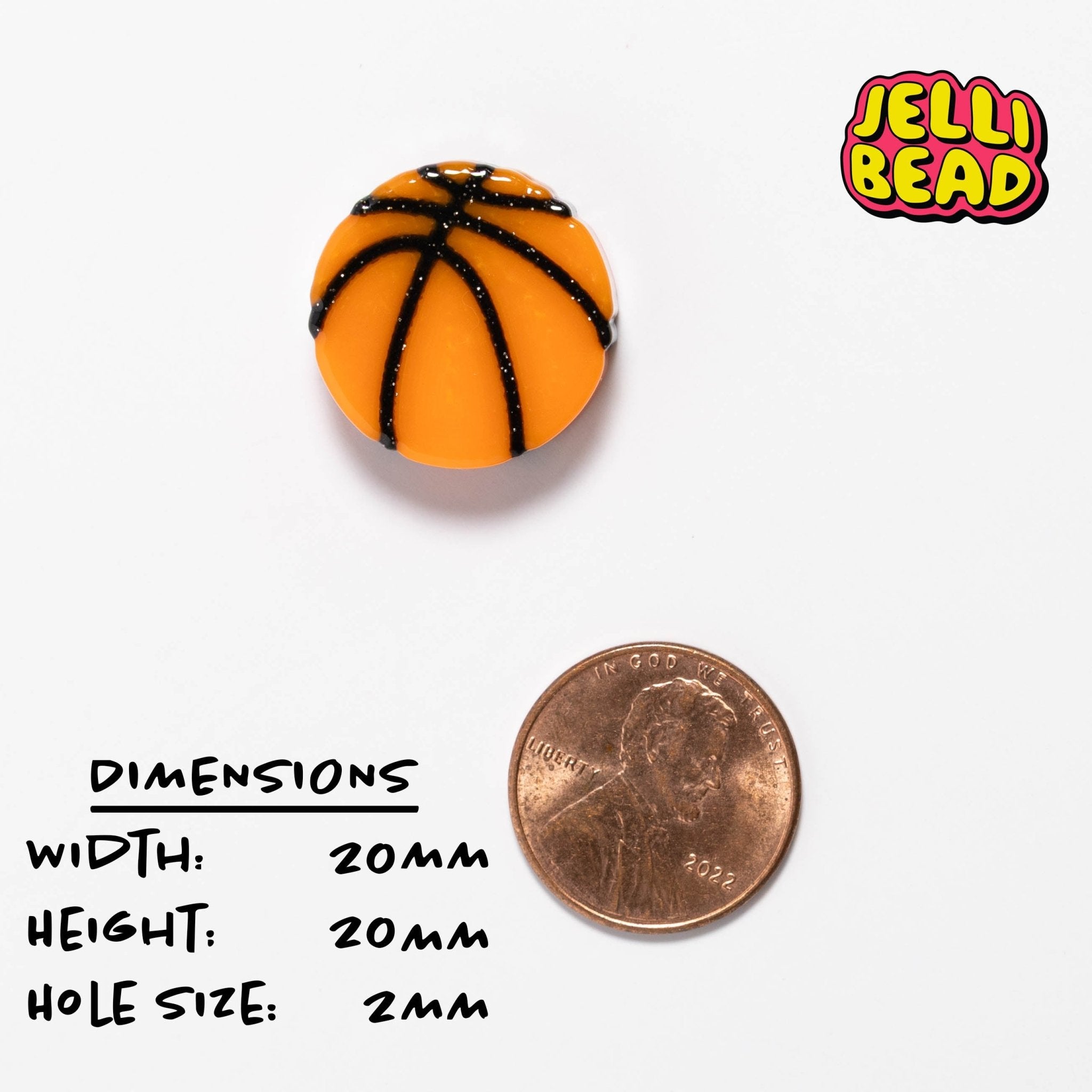 Basketball Beads - Jelli Bead Kandi Beads