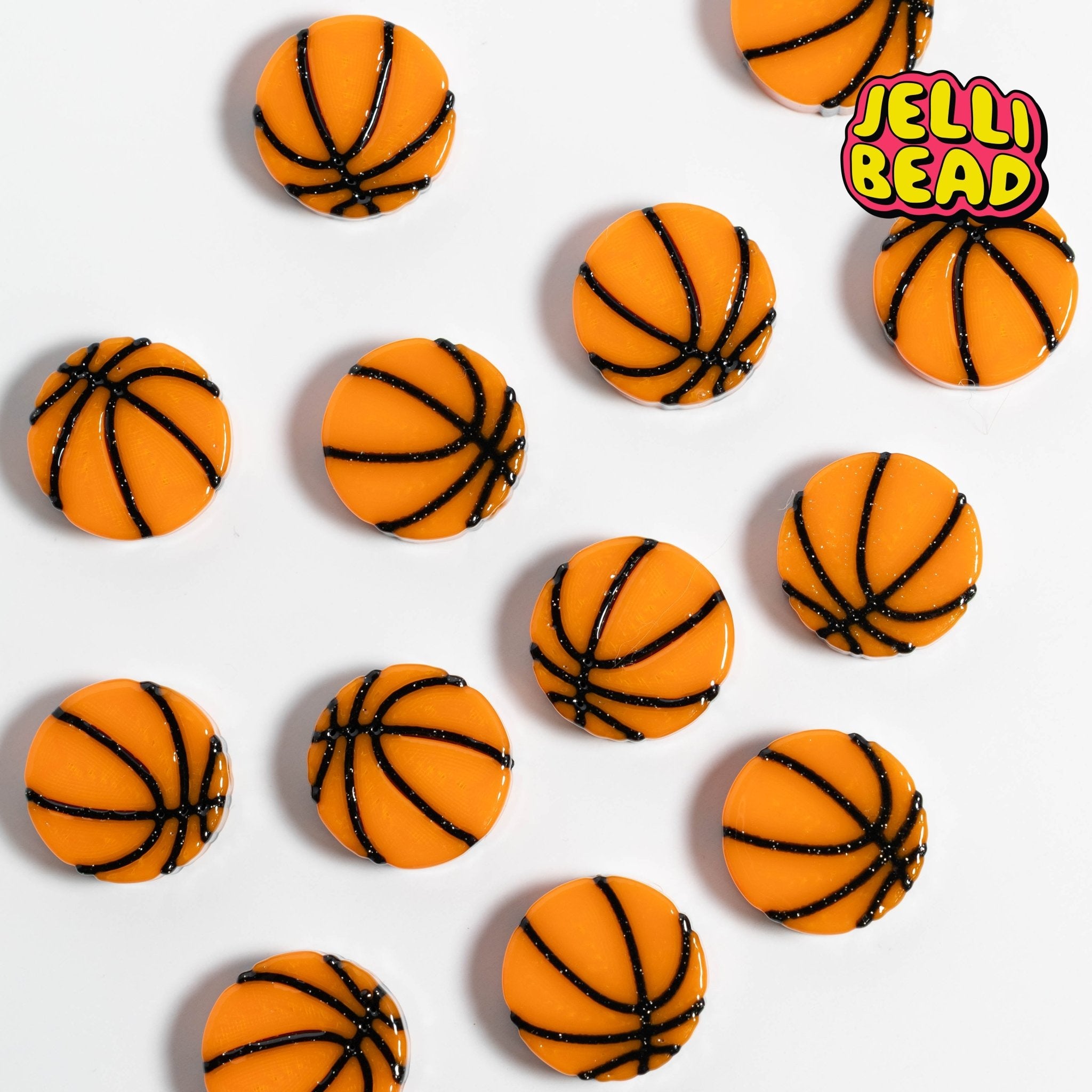 Basketball Beads - Jelli Bead Kandi Beads