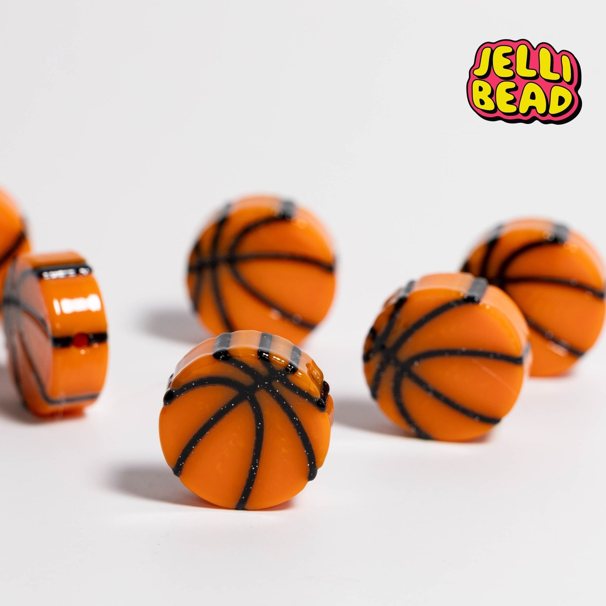 Basketball Beads - Jelli Bead Kandi Beads