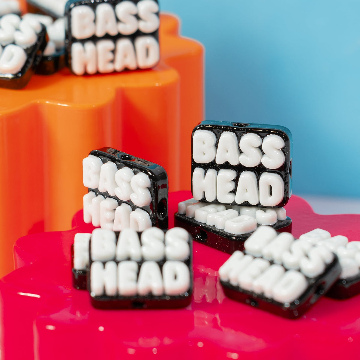 "Bass Head" Beads - Jelli Bead Kandi Beads