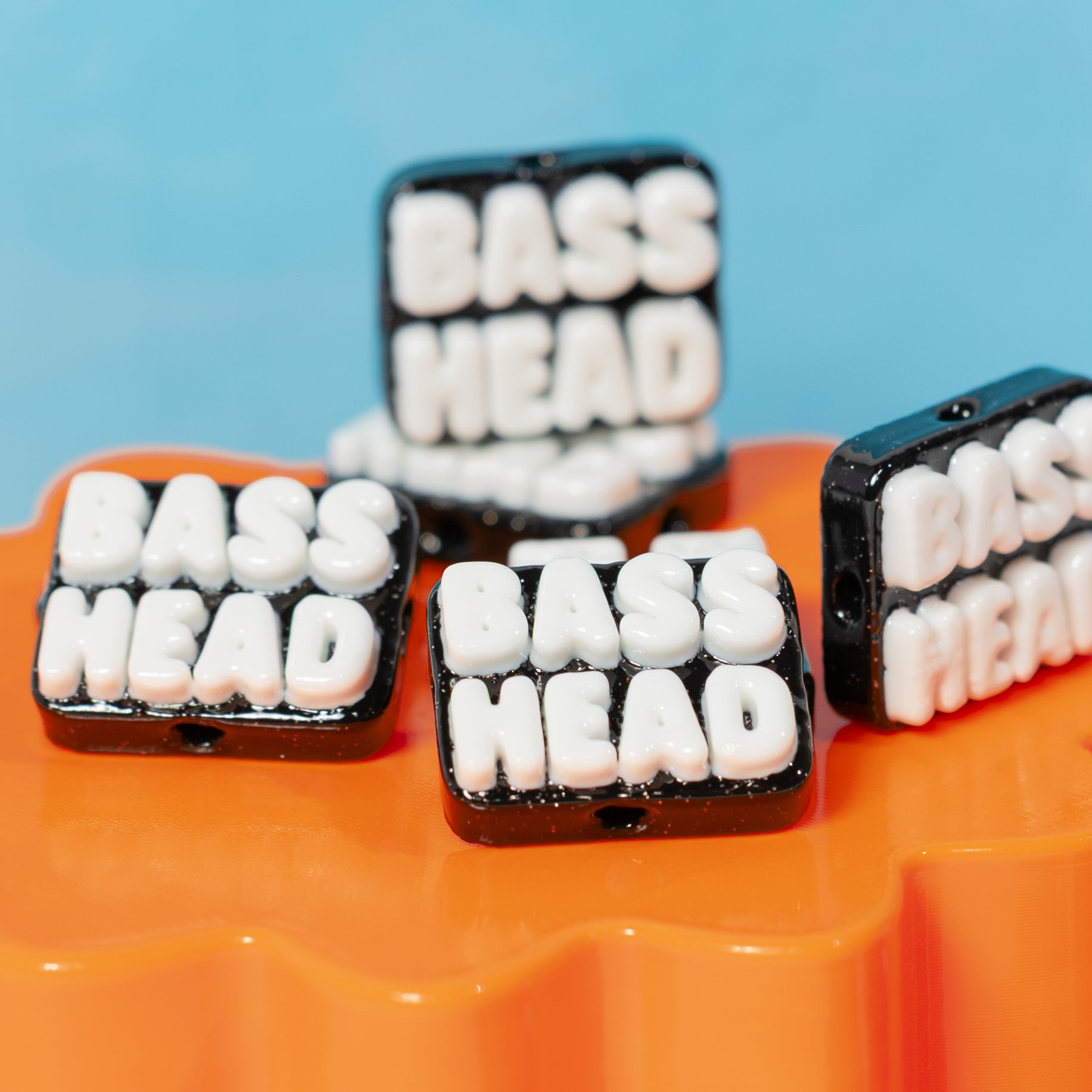"Bass Head" Beads - Jelli Bead Kandi Beads