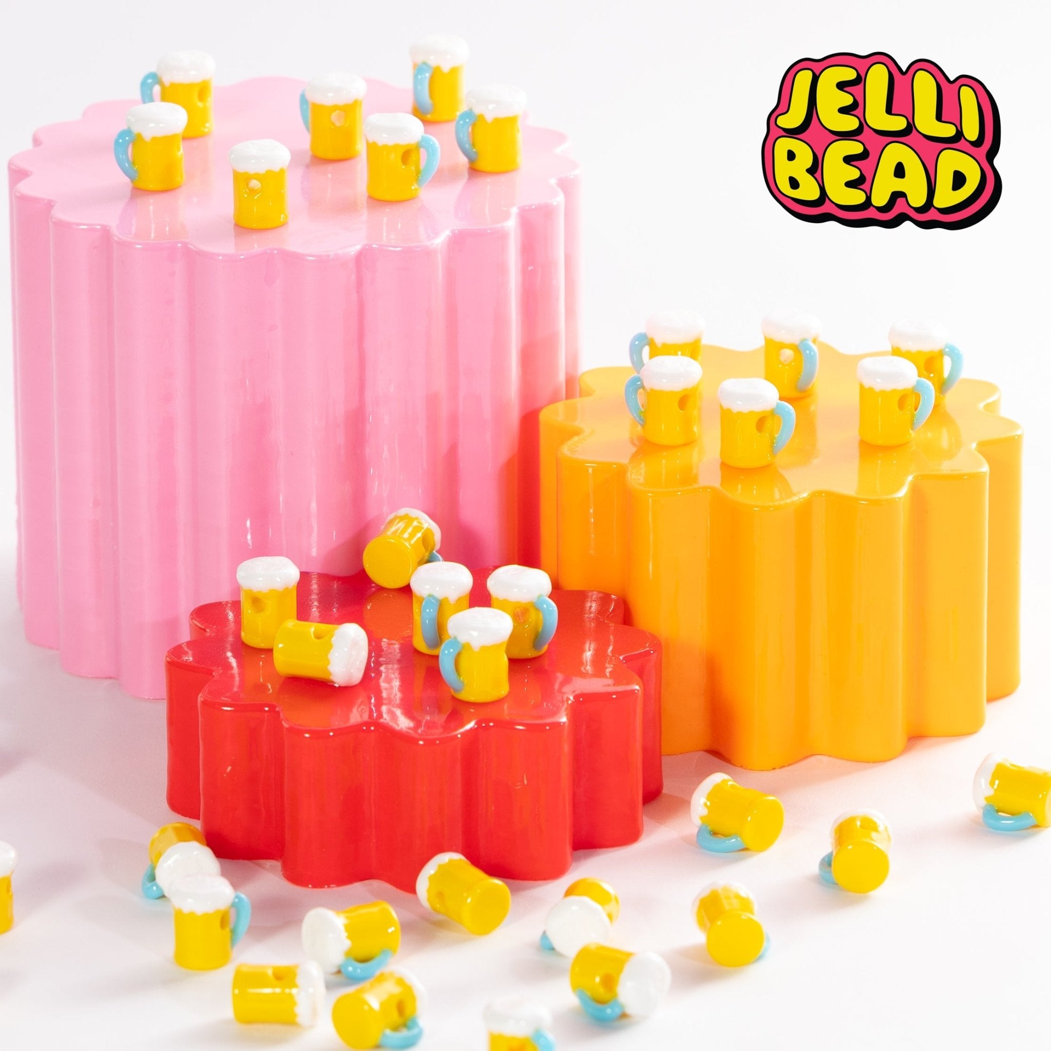Beer Mug Beads - Jelli Bead Kandi Beads