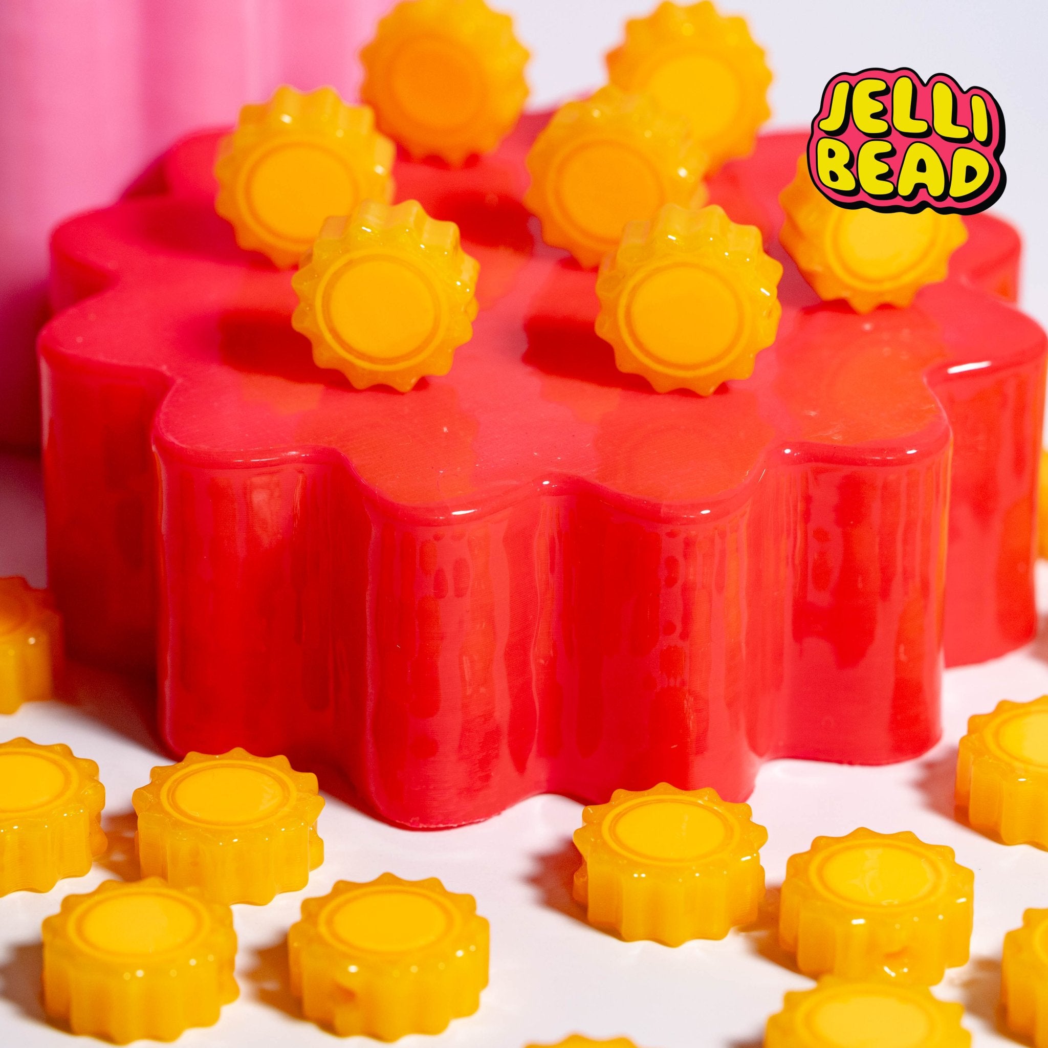 Blacklight Sun Beads - Jelli Bead Kandi Beads