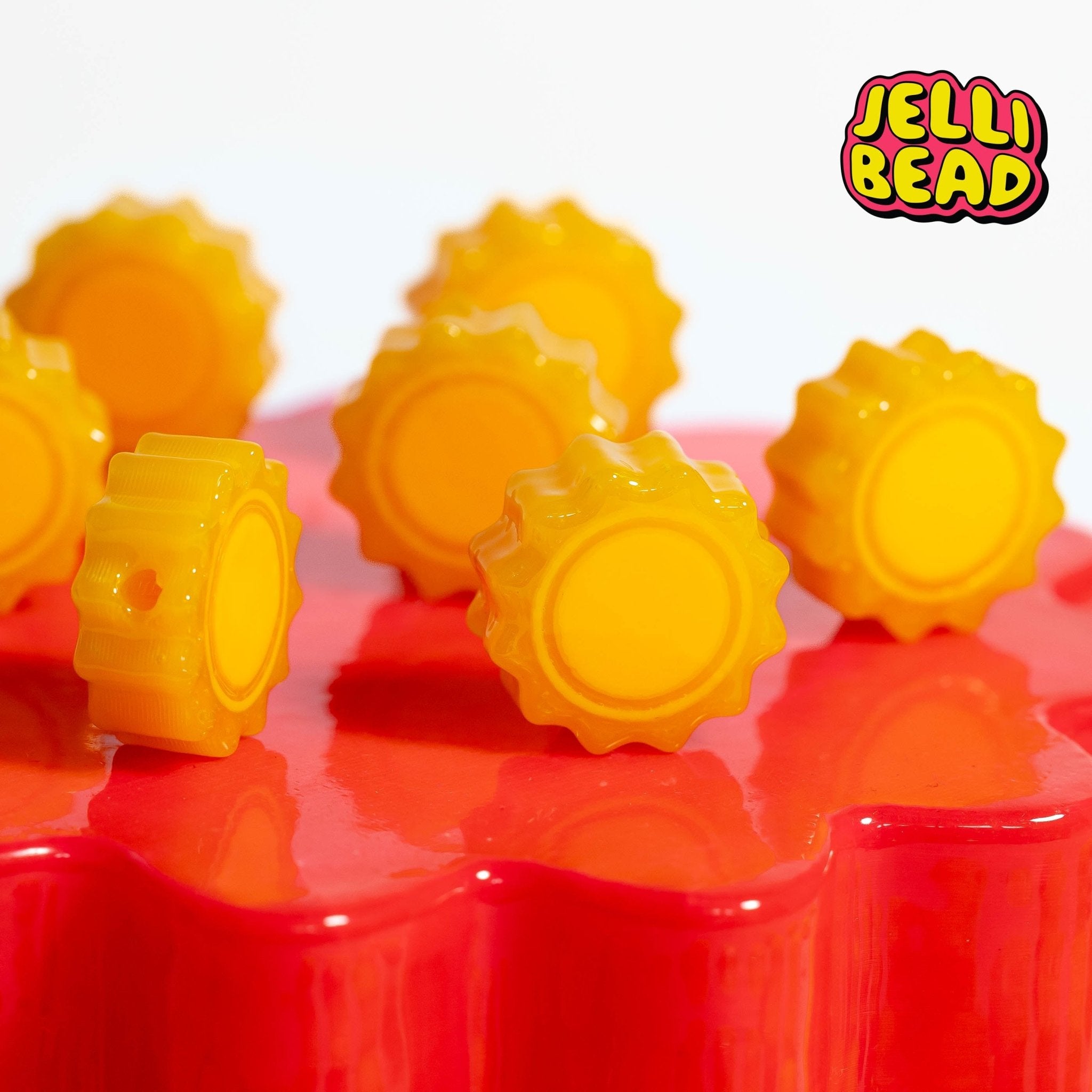 Blacklight Sun Beads - Jelli Bead Kandi Beads