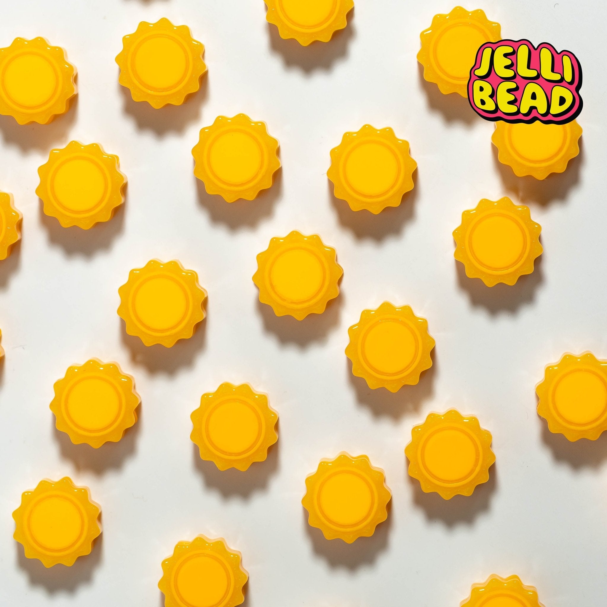 Blacklight Sun Beads - Jelli Bead Kandi Beads