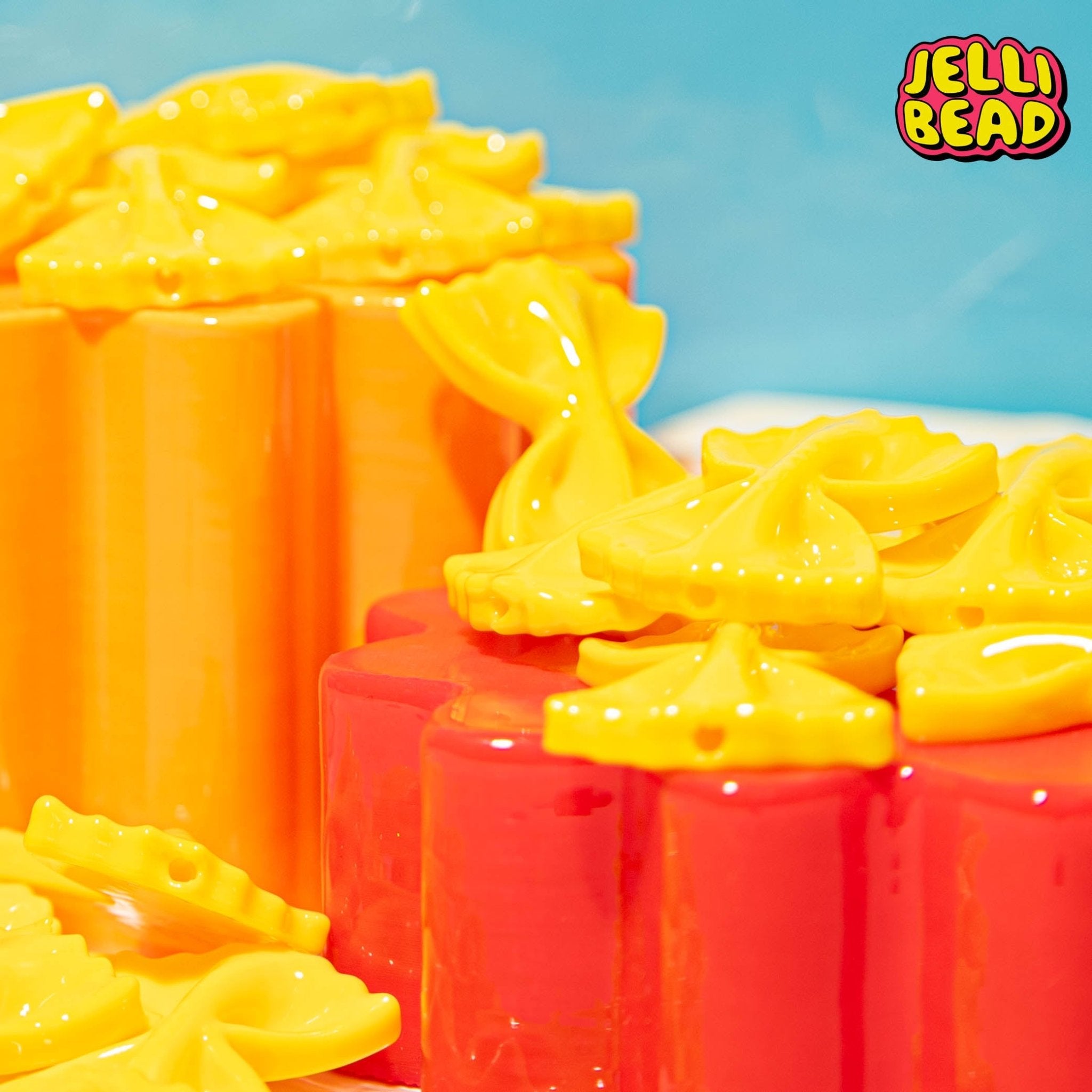 Bowtie Pasta Beads - Jelli Bead Kandi Beads
