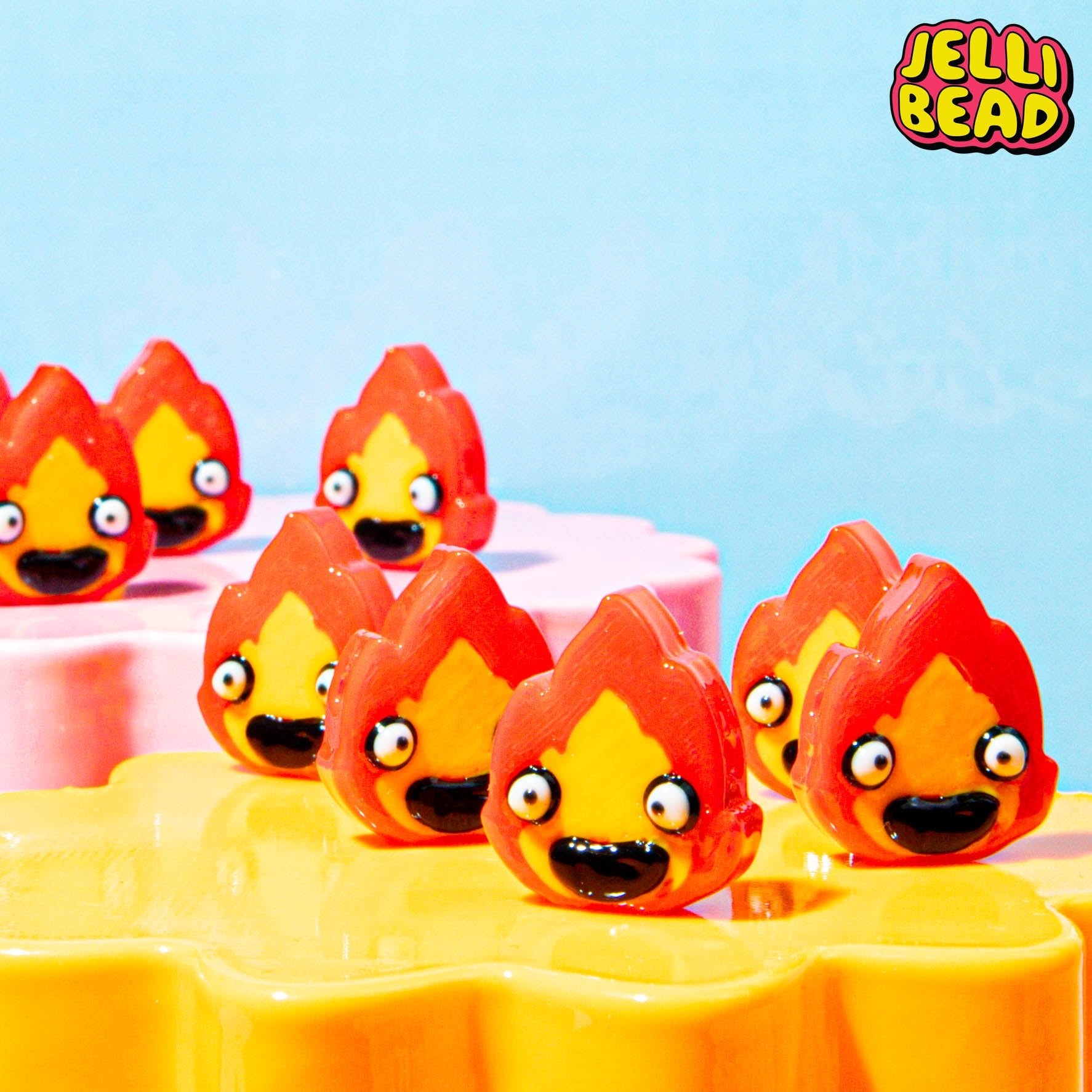 Calcifer Beads - Jelli Bead Kandi Beads