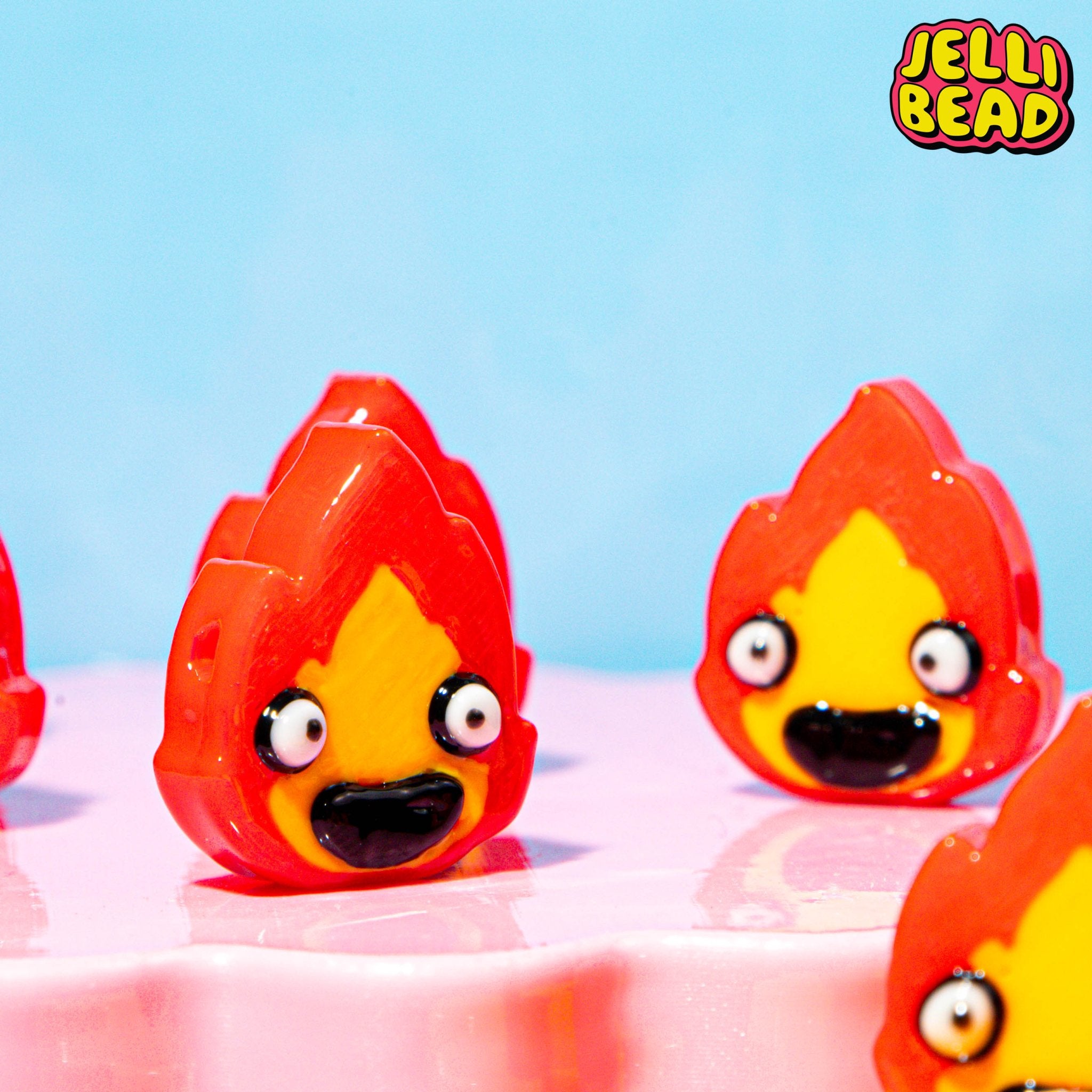 Calcifer Beads - Jelli Bead Kandi Beads