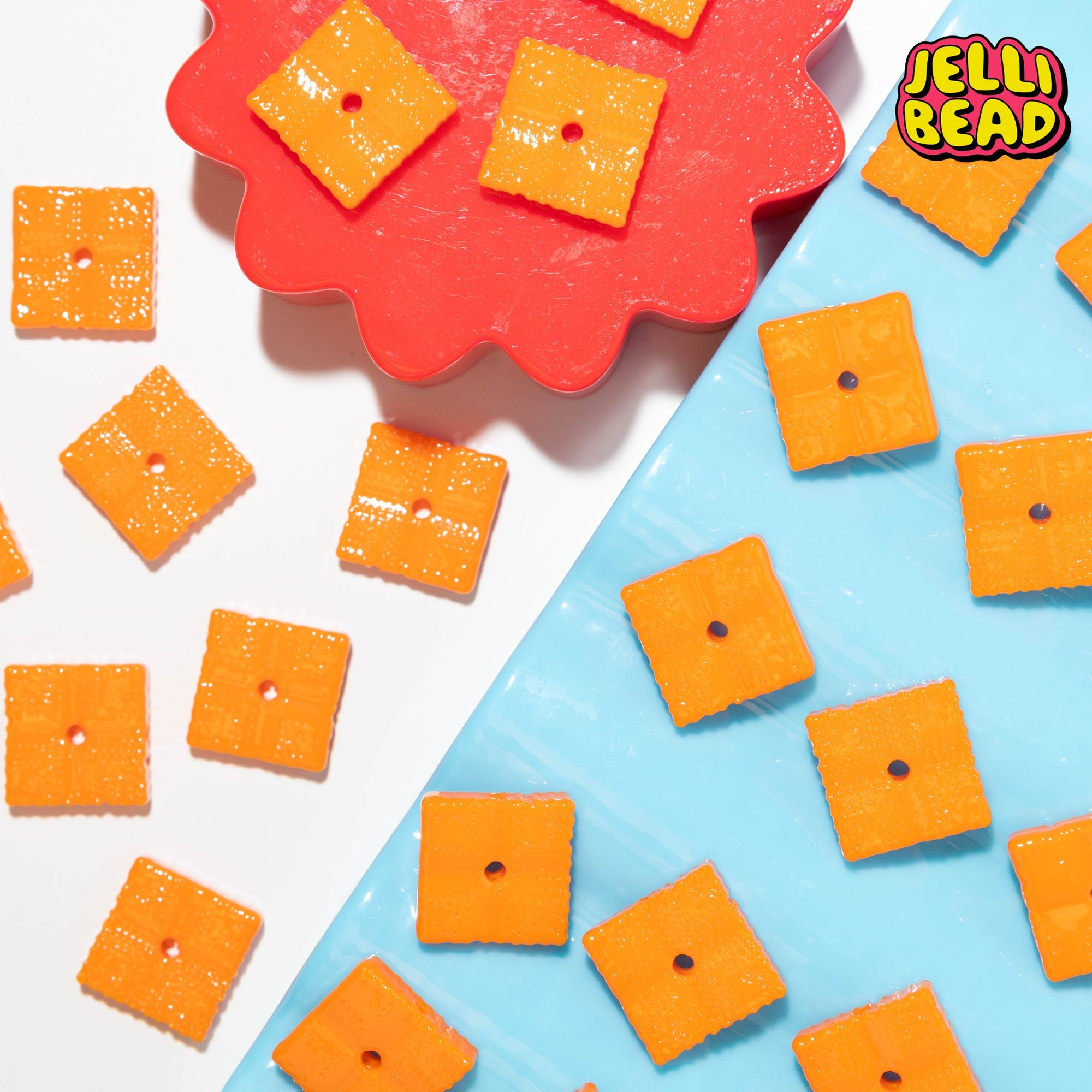 Cheese Cracker Beads - Jelli Bead Kandi Beads