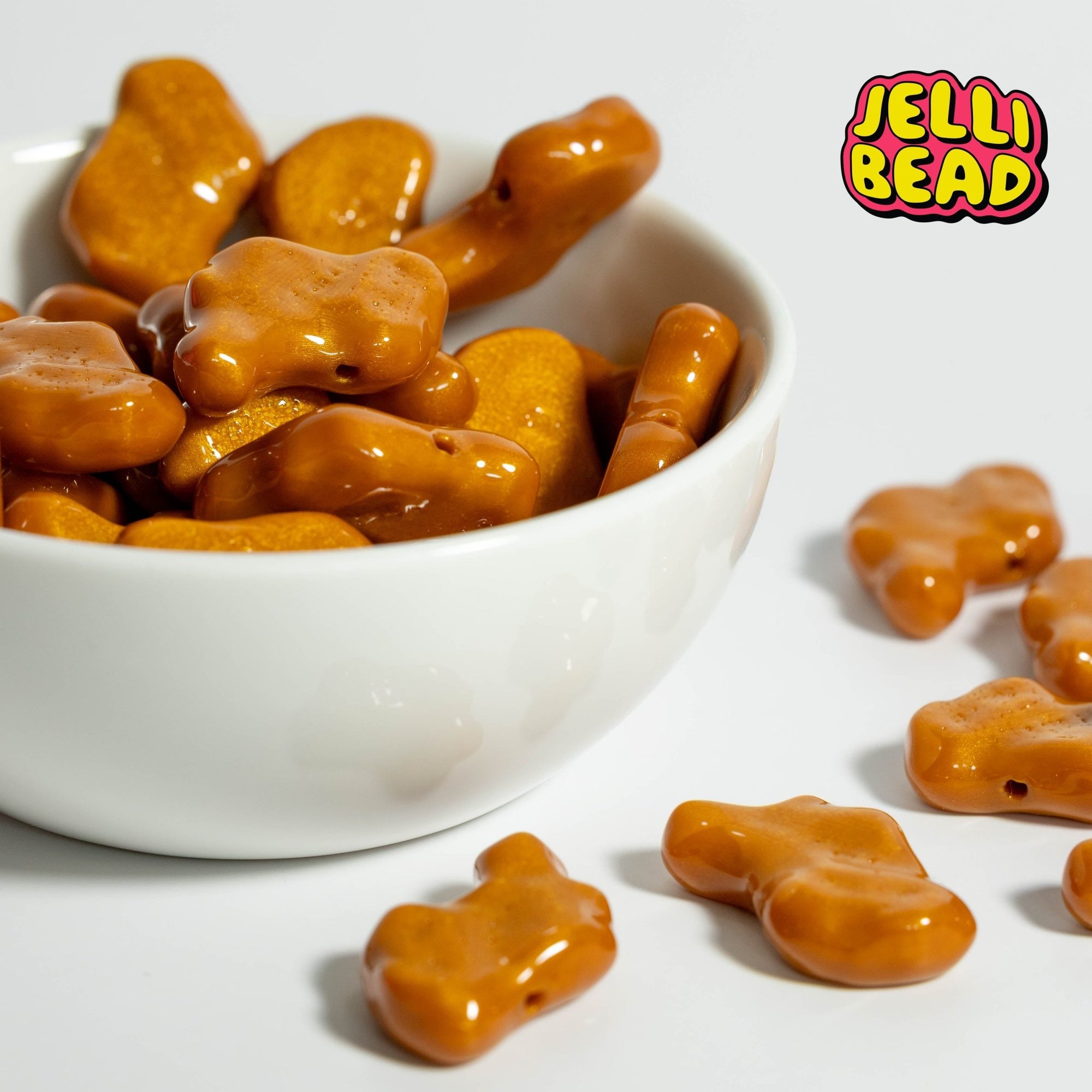 Chicken Nugget Beads - Jelli Bead Kandi Beads