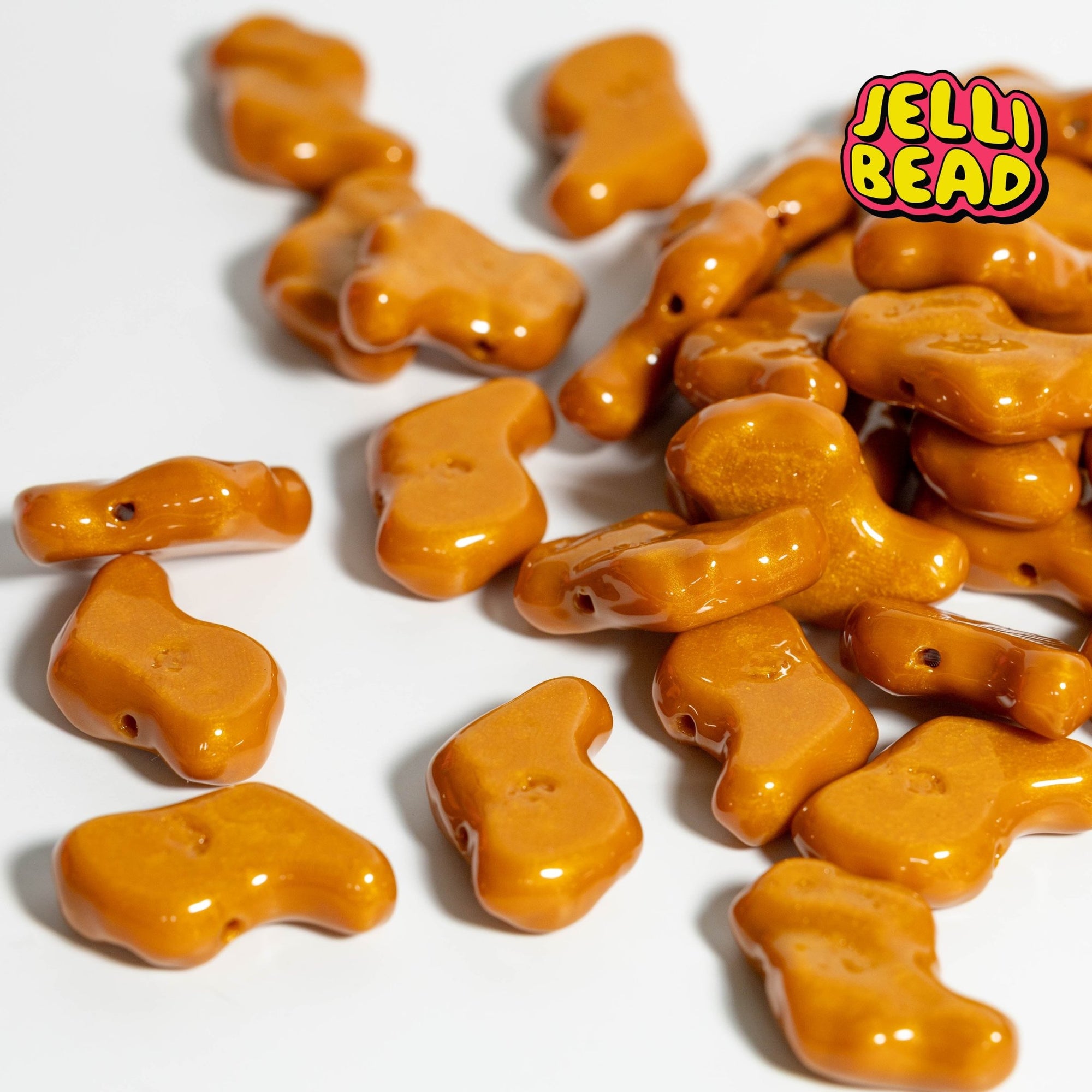 Chicken Nugget Beads - Jelli Bead Kandi Beads