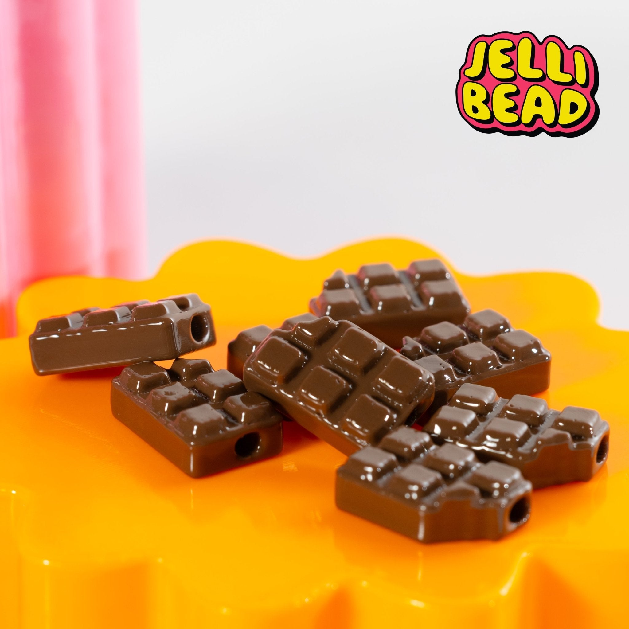Chocolate Bar Beads - Jelli Bead Kandi Beads