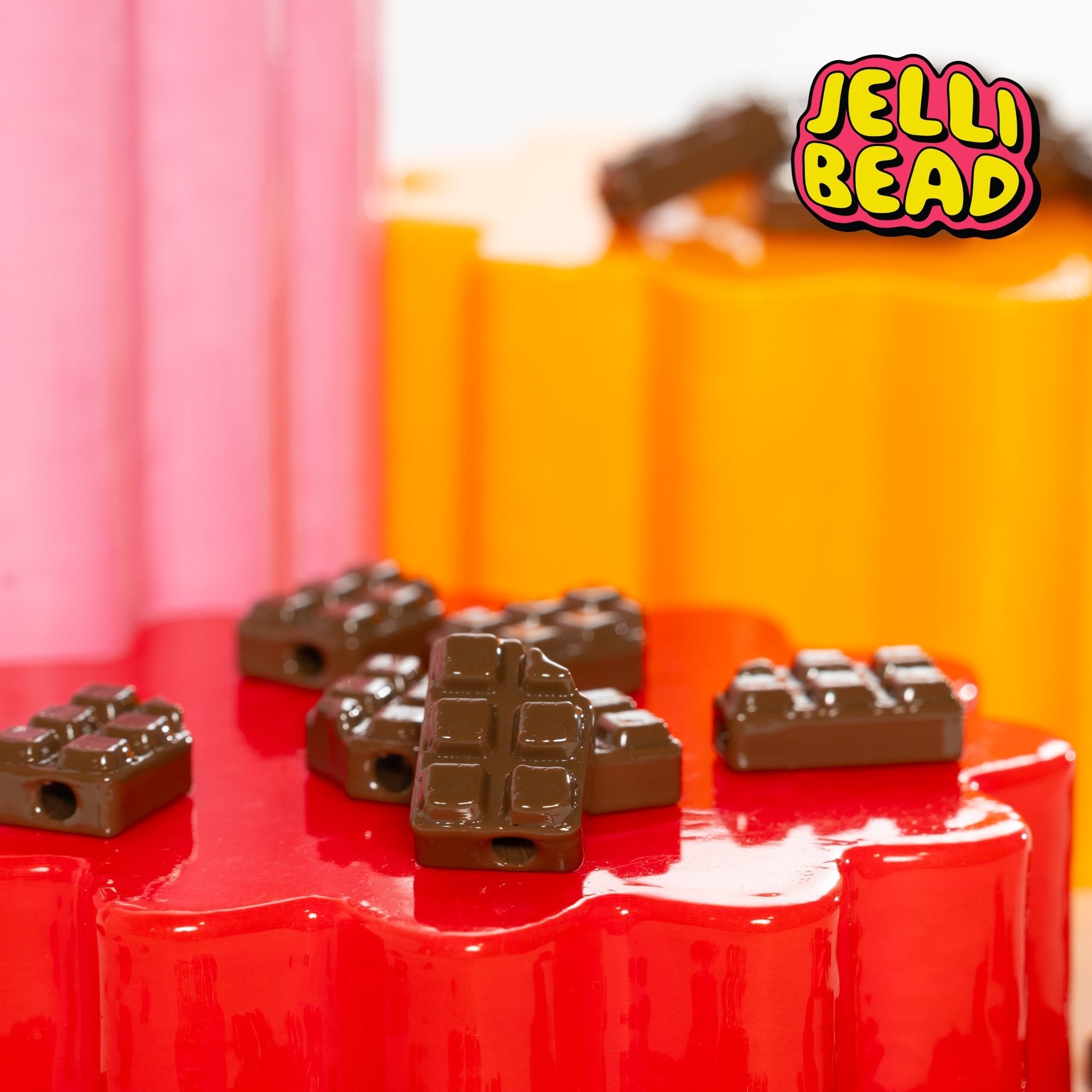 Chocolate Bar Beads - Jelli Bead Kandi Beads