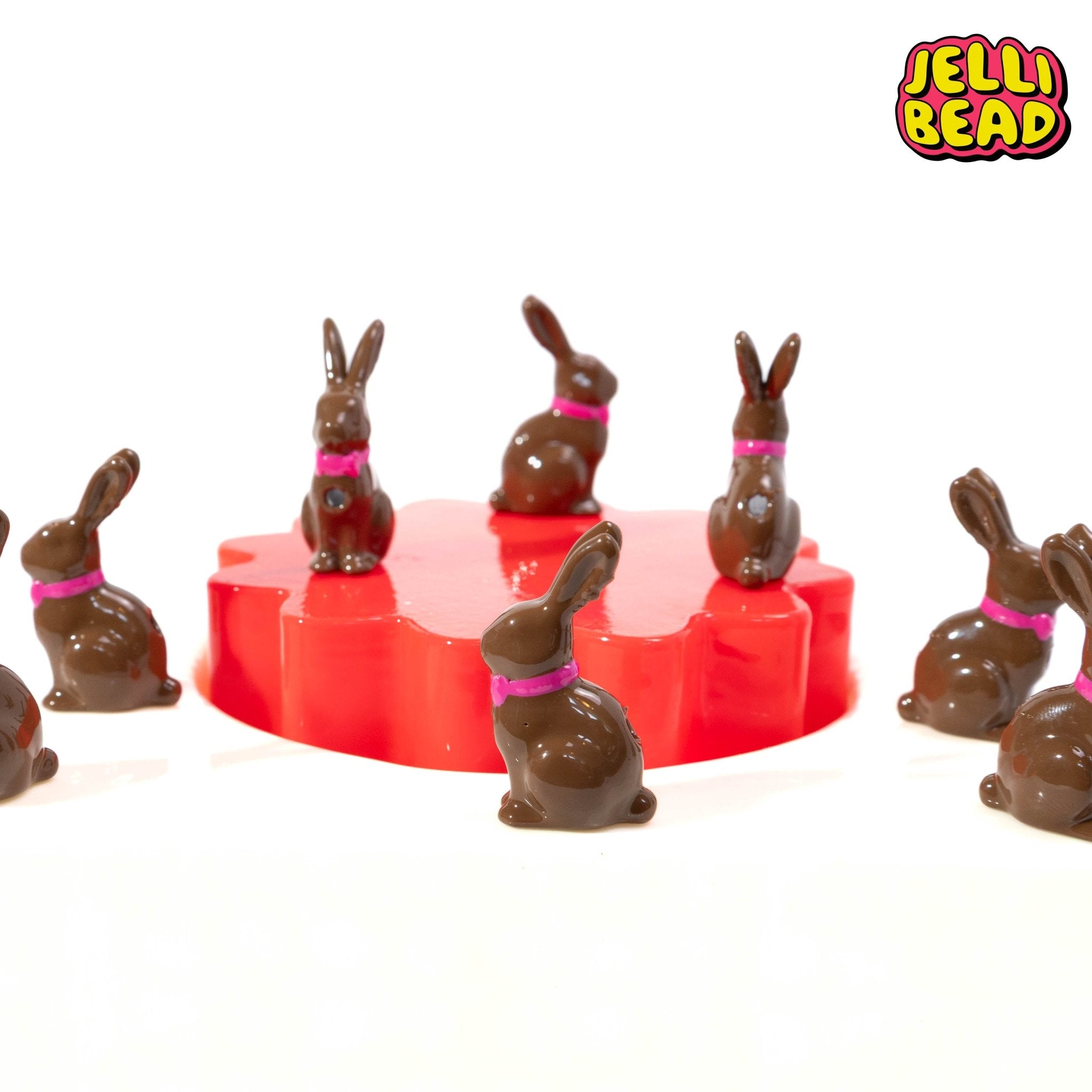 Chocolate Bunny Beads - Jelli Bead Kandi Beads