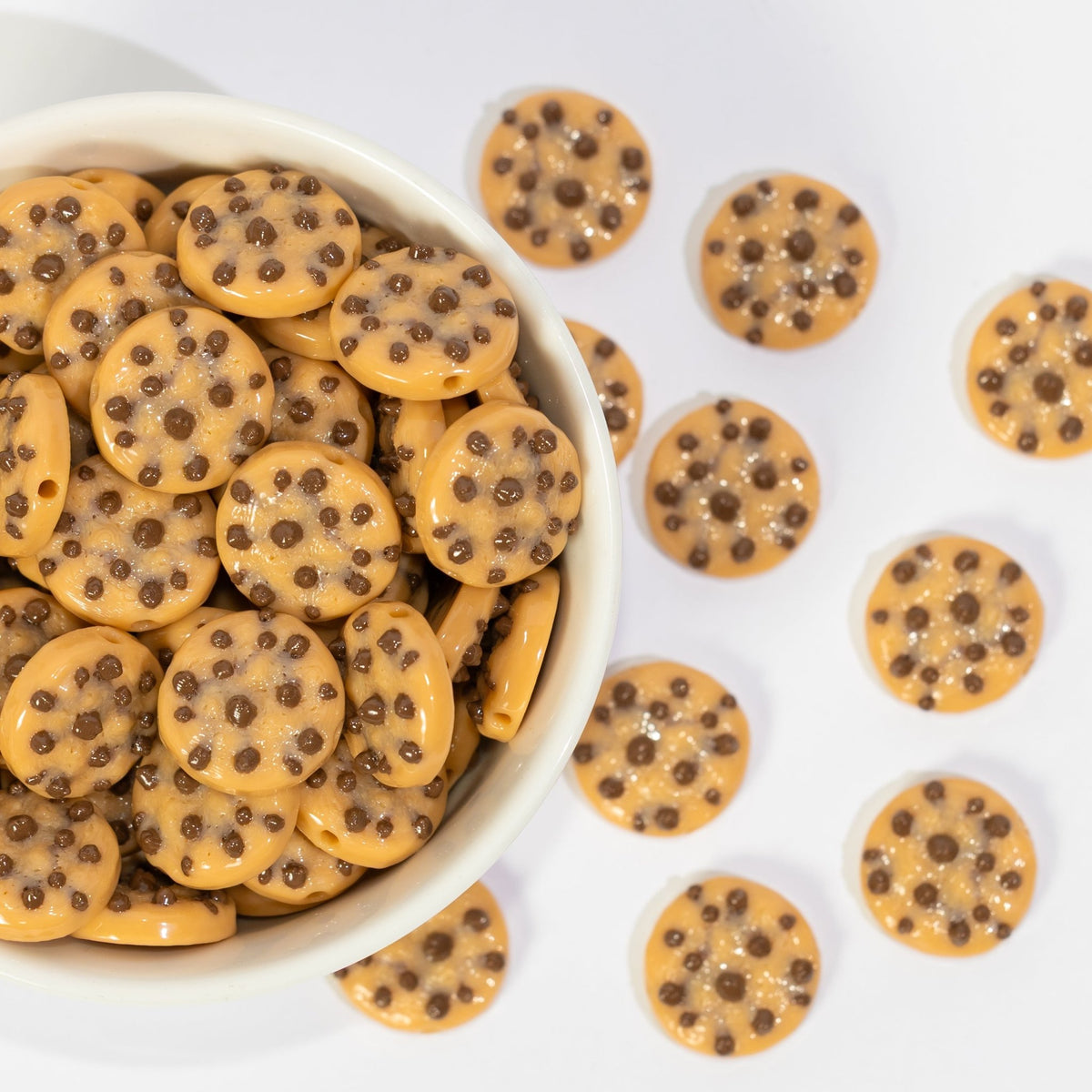 Chocolate Chip Cookie Beads - Jelli Bead Kandi Beads