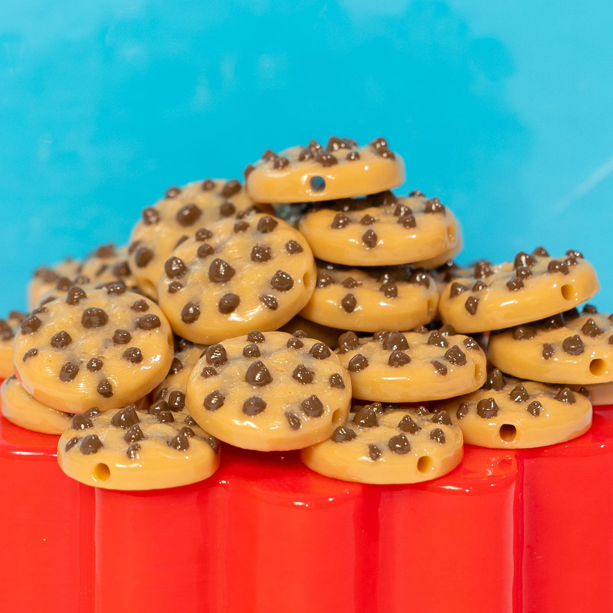 Chocolate Chip Cookie Beads - Jelli Bead Kandi Beads