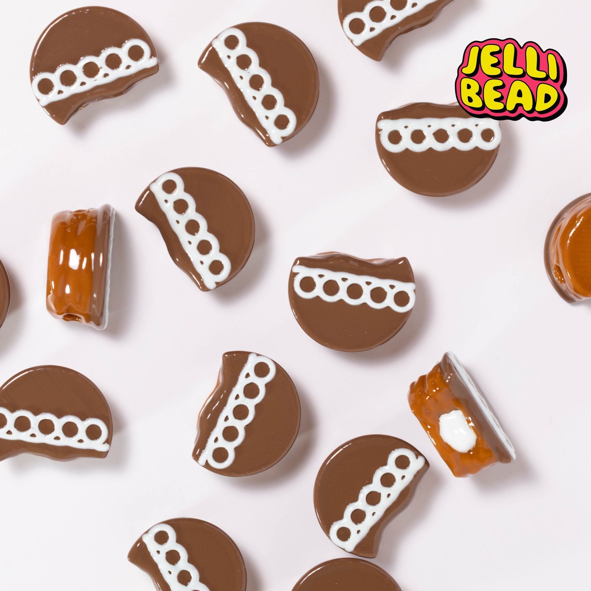 Chocolate Cupcake Beads - Jelli Bead Kandi Beads