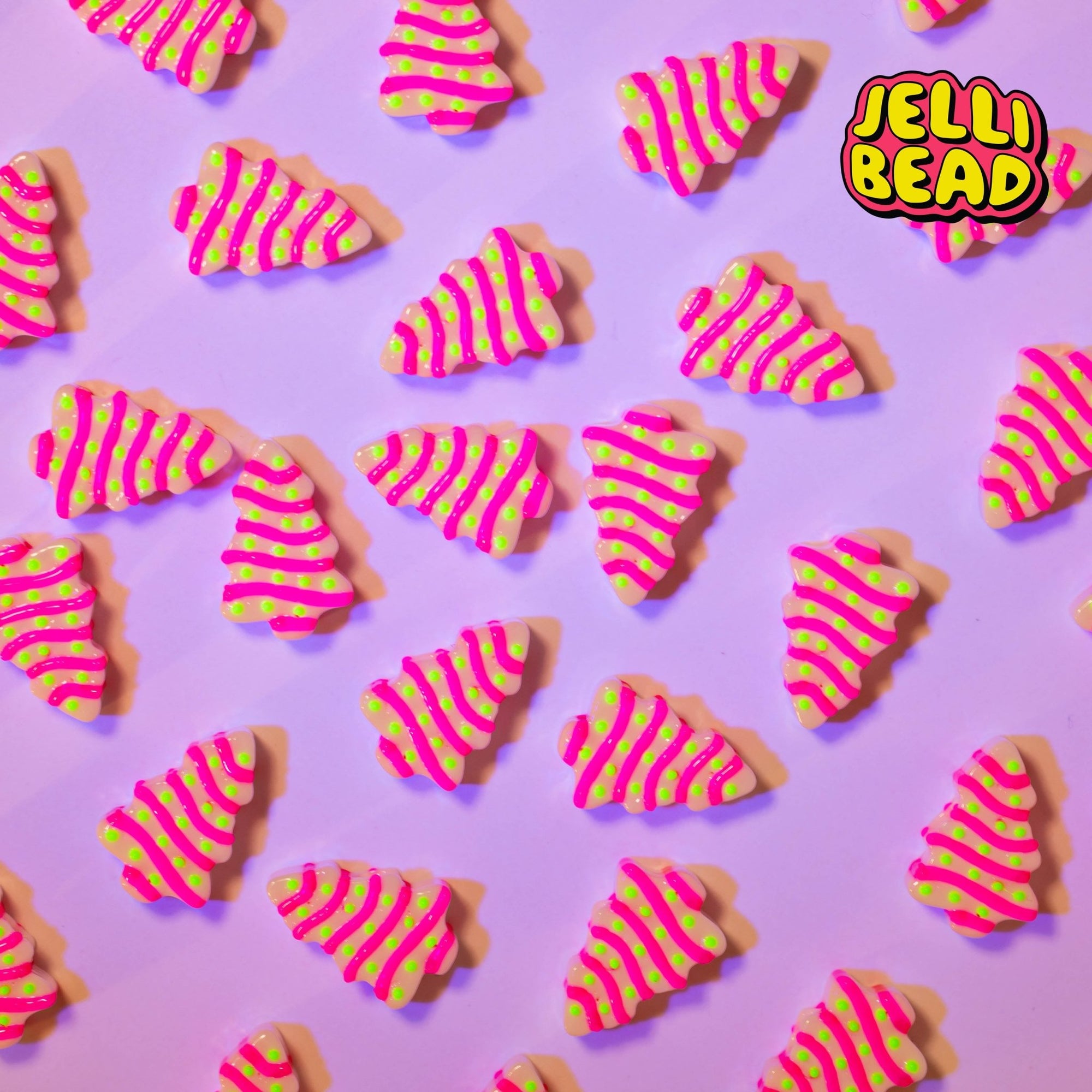 Christmas Tree Cake Beads - Jelli Bead Kandi Beads