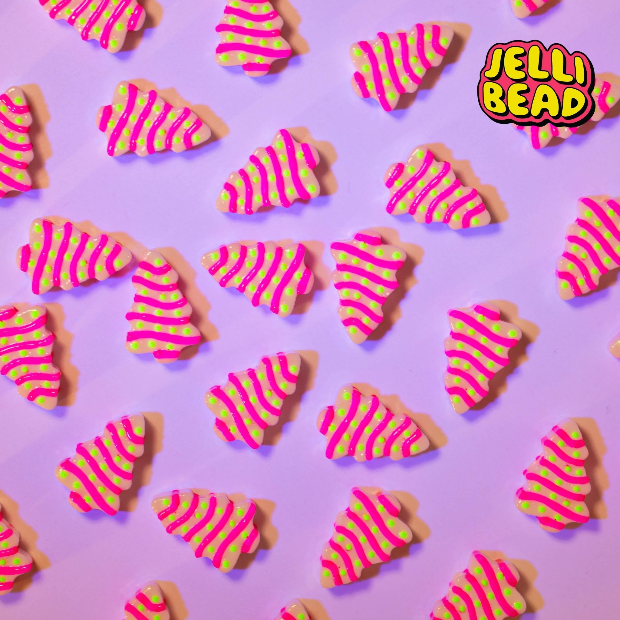 Christmas Tree Cake Beads - Jelli Bead Kandi Beads