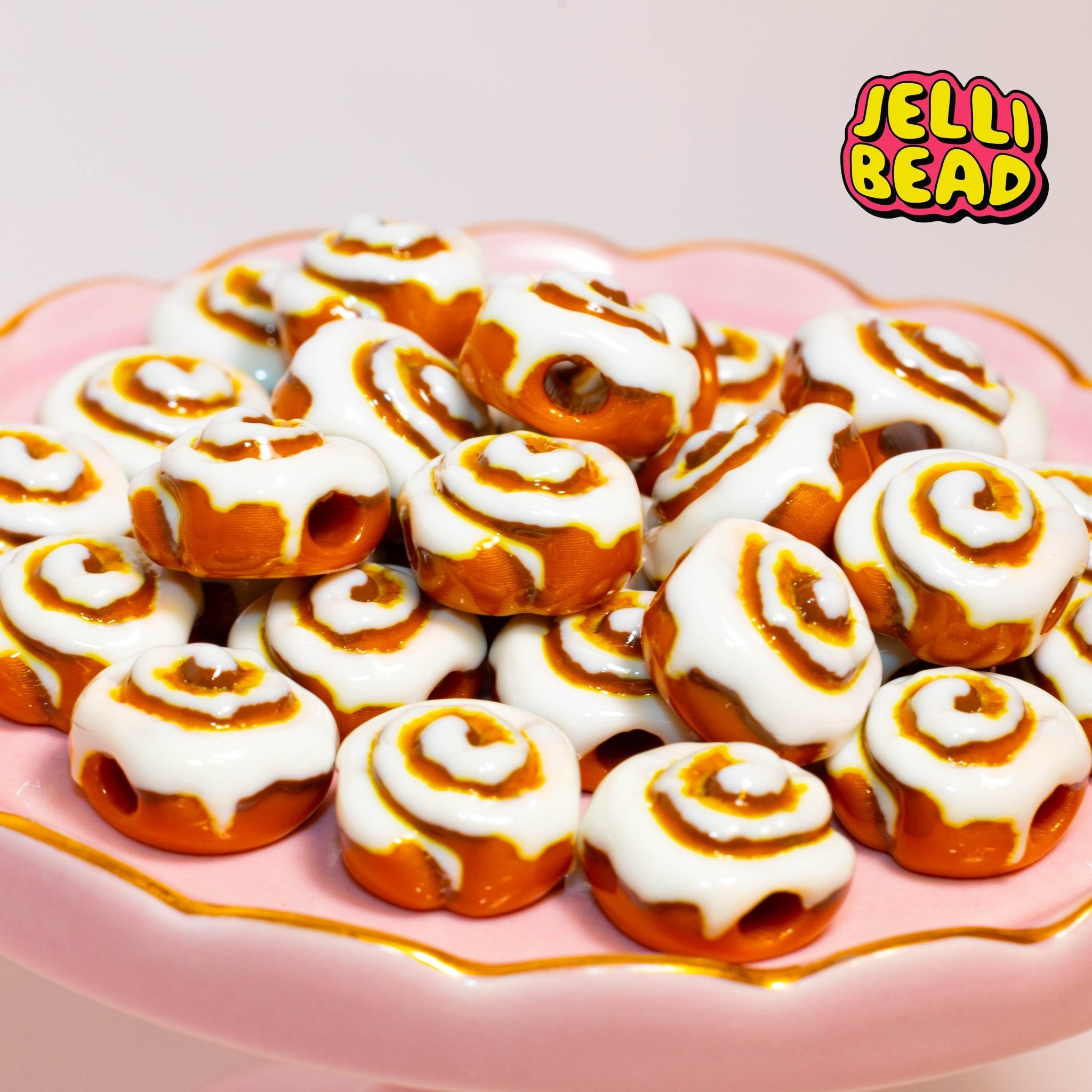 Cinnamon Roll Beads - Jelli Bead Kandi Beads