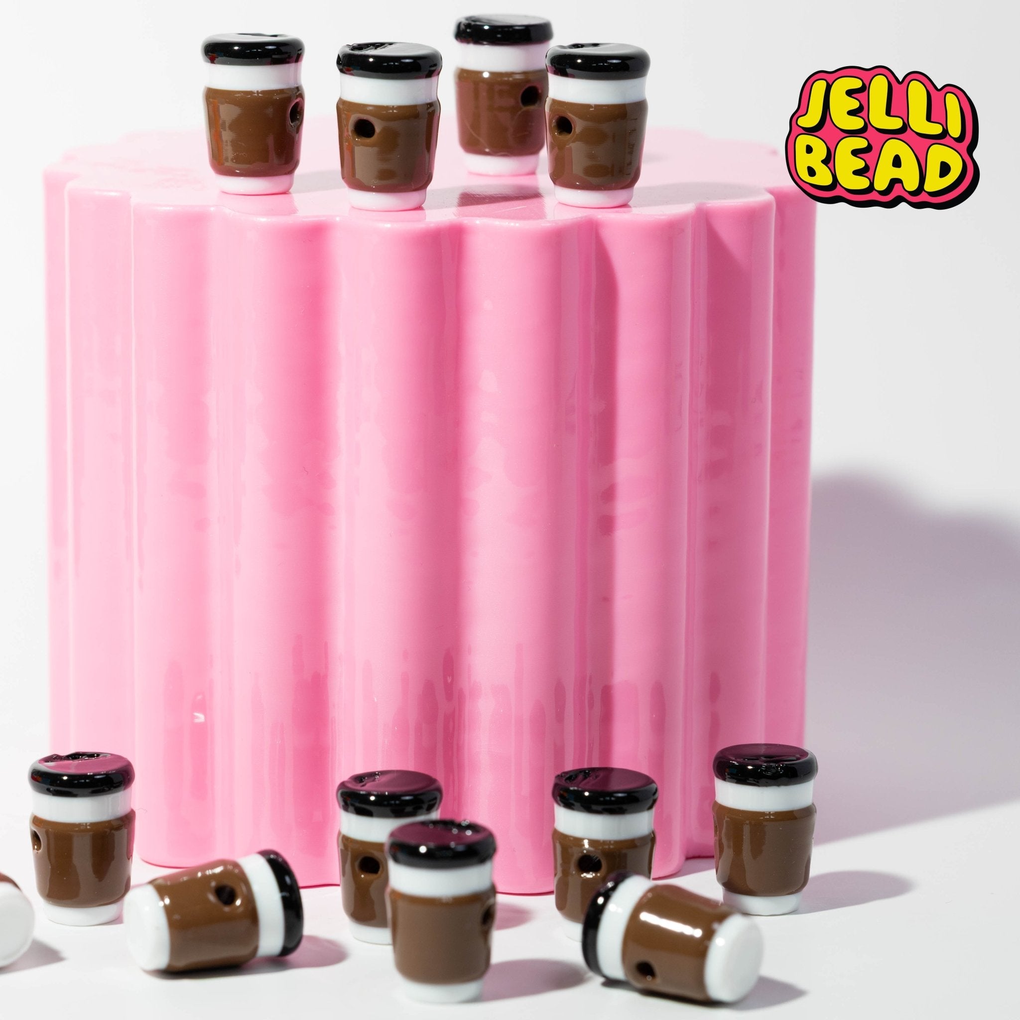Coffee Cup Beads - Jelli Bead Kandi Beads