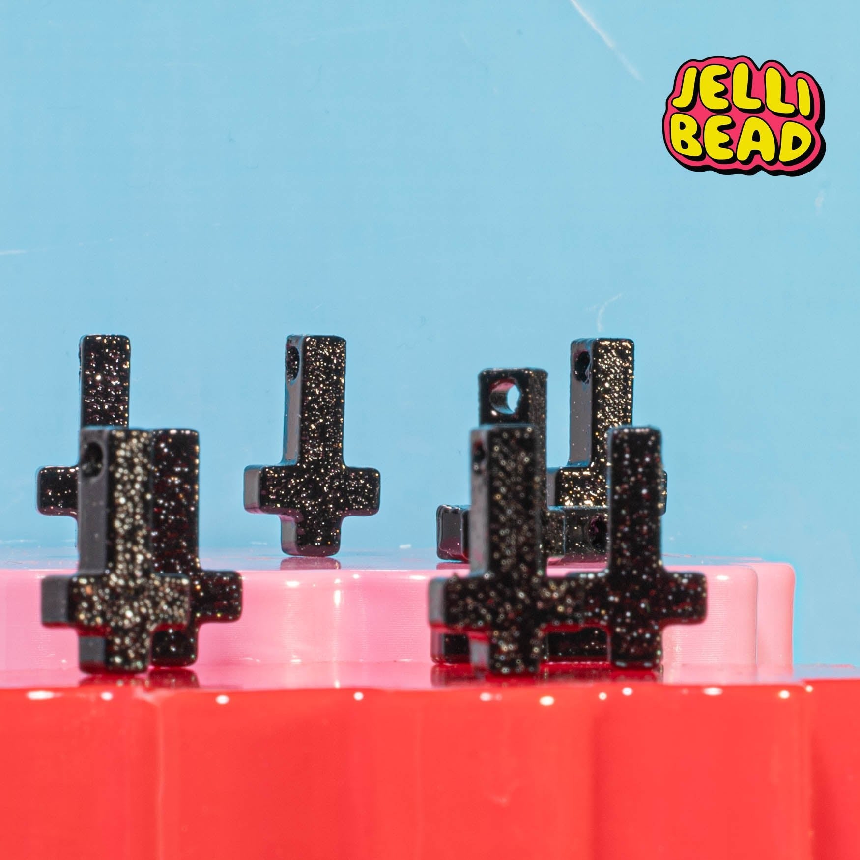 Crucifix Beads - Jelli Bead Kandi Beads