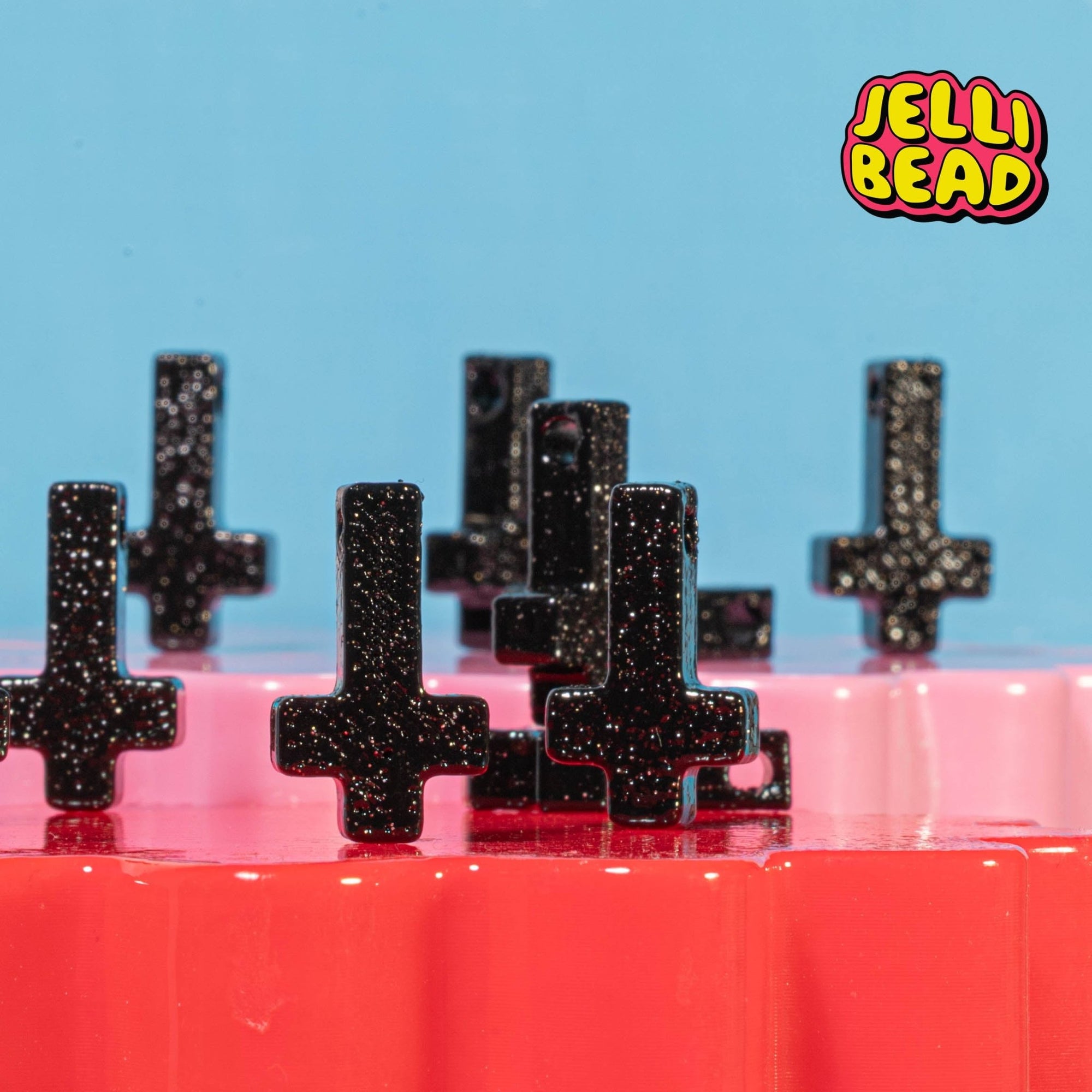 Crucifix Beads - Jelli Bead Kandi Beads