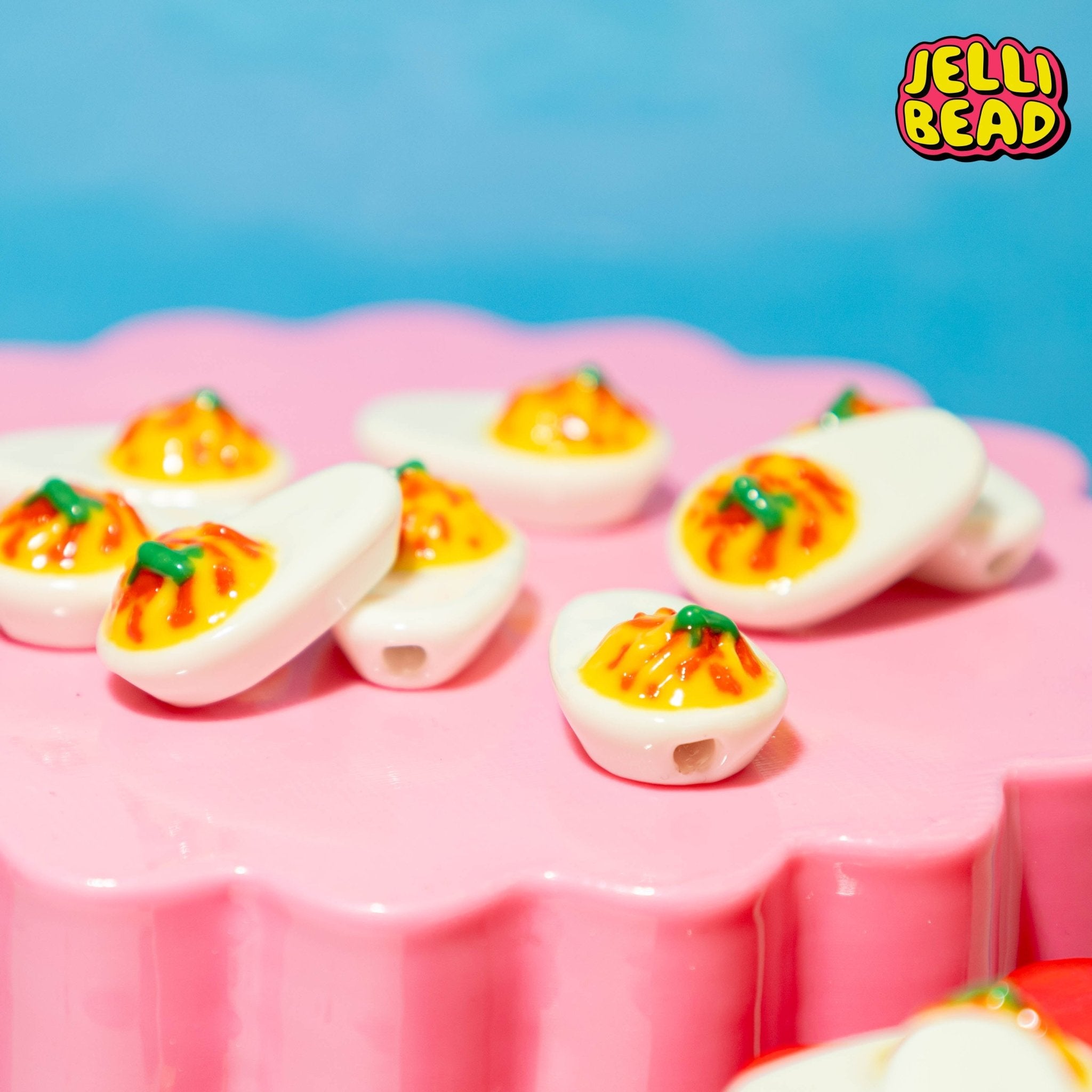 Deviled Egg Beads - Jelli Bead Kandi Beads