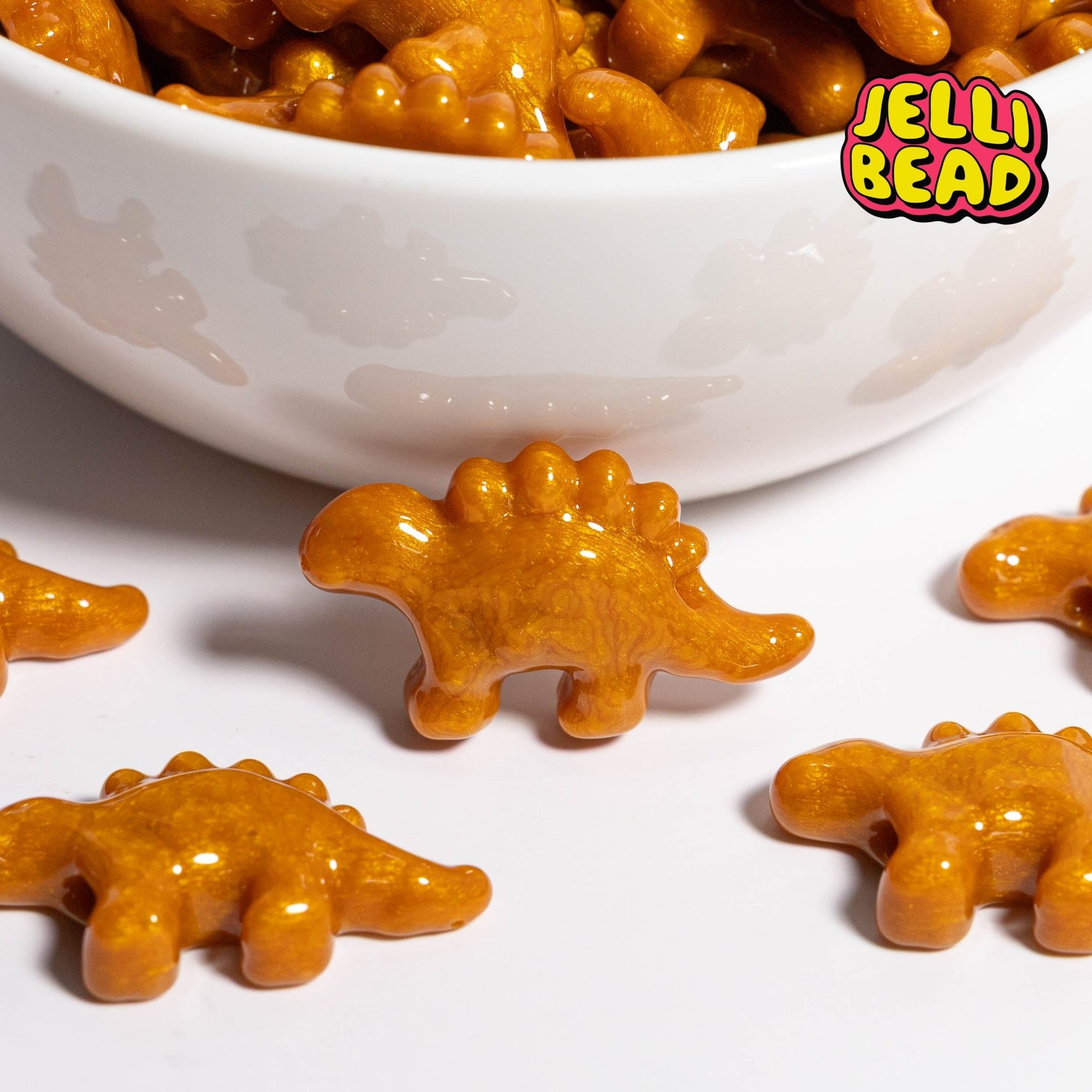 Dino Nugget Beads - Jelli Bead Kandi Beads