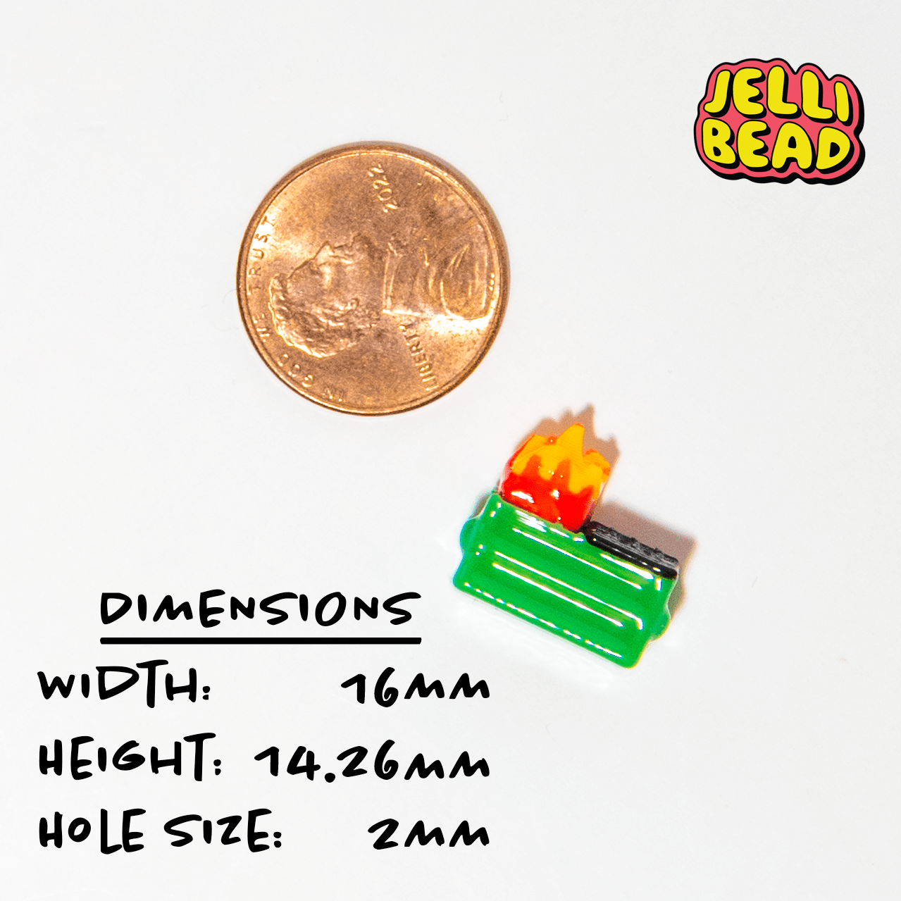 Dumpster Fire Beads - Jelli Bead Kandi Beads
