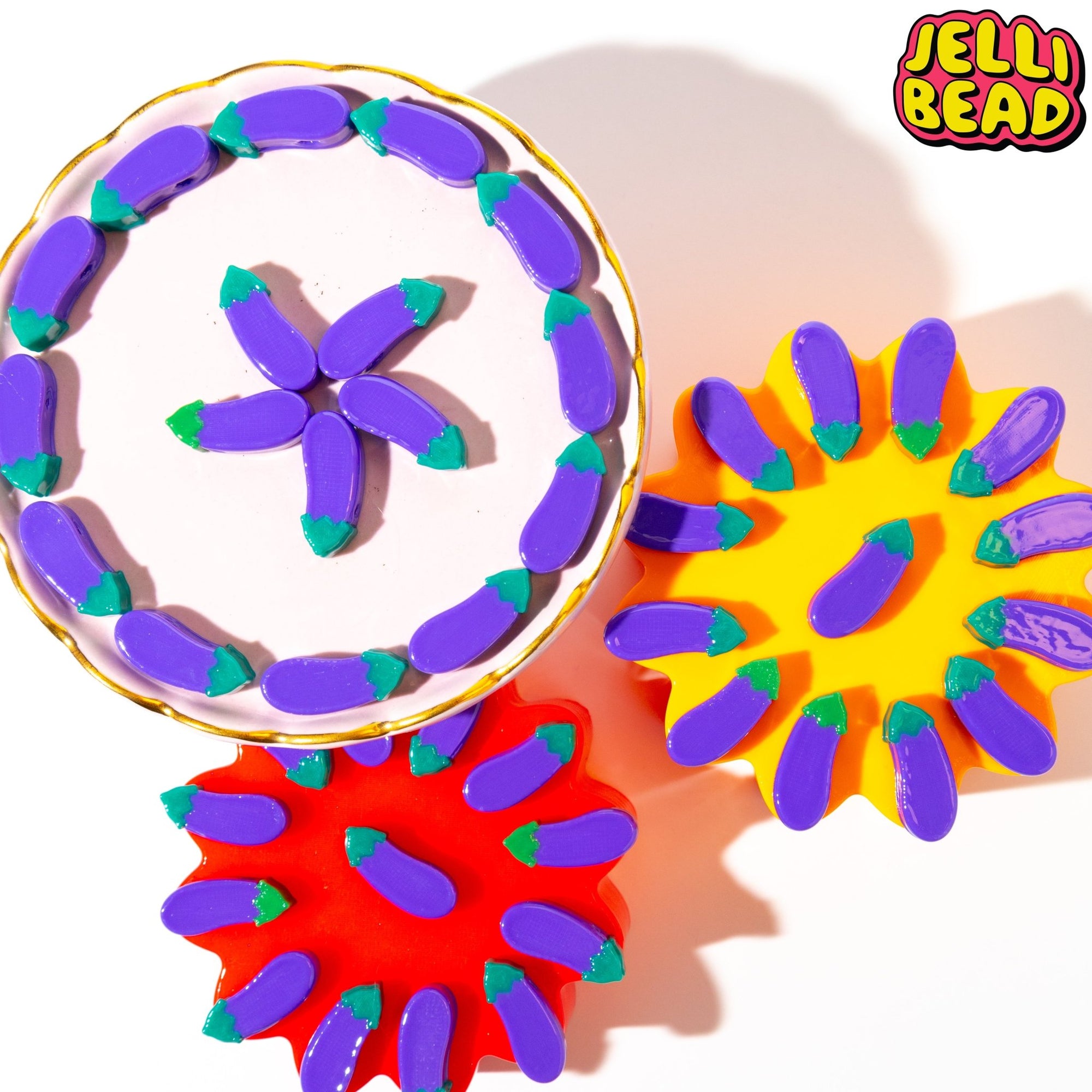 Eggplant Beads - Jelli Bead Kandi Beads