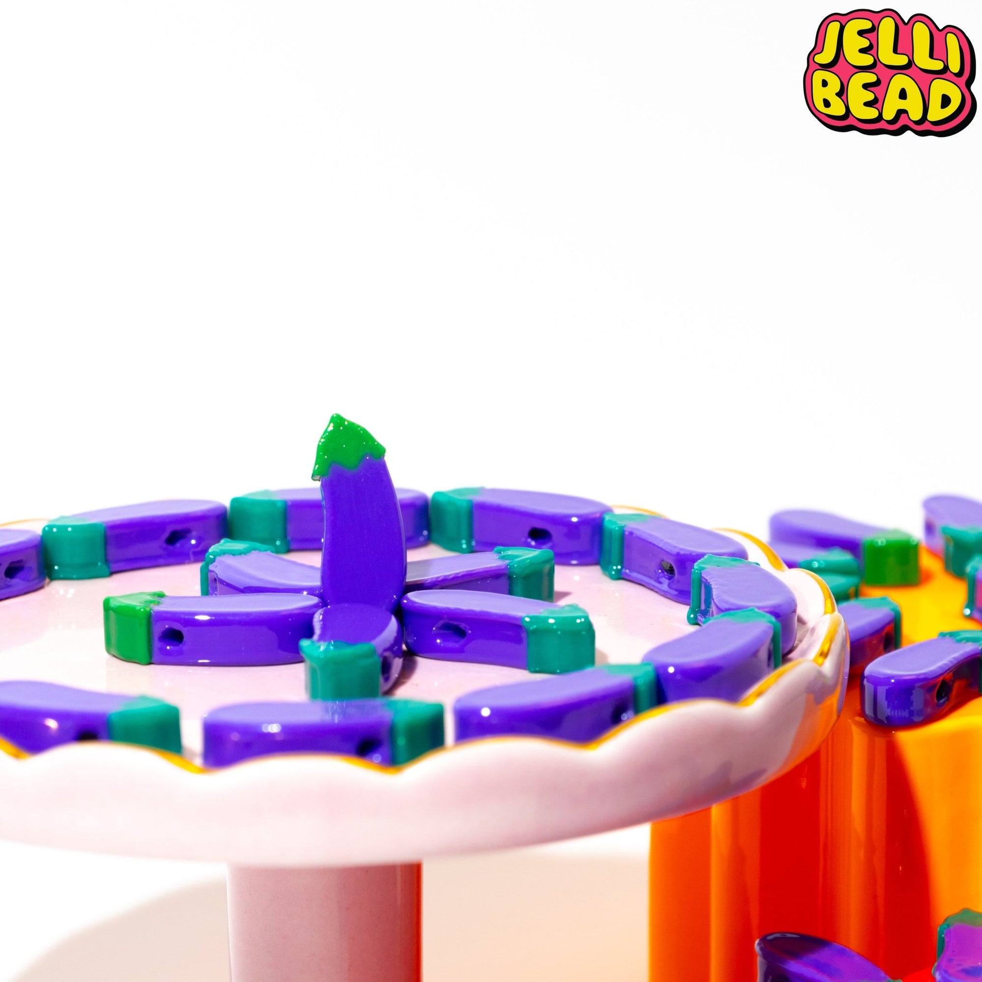 Eggplant Beads - Jelli Bead Kandi Beads