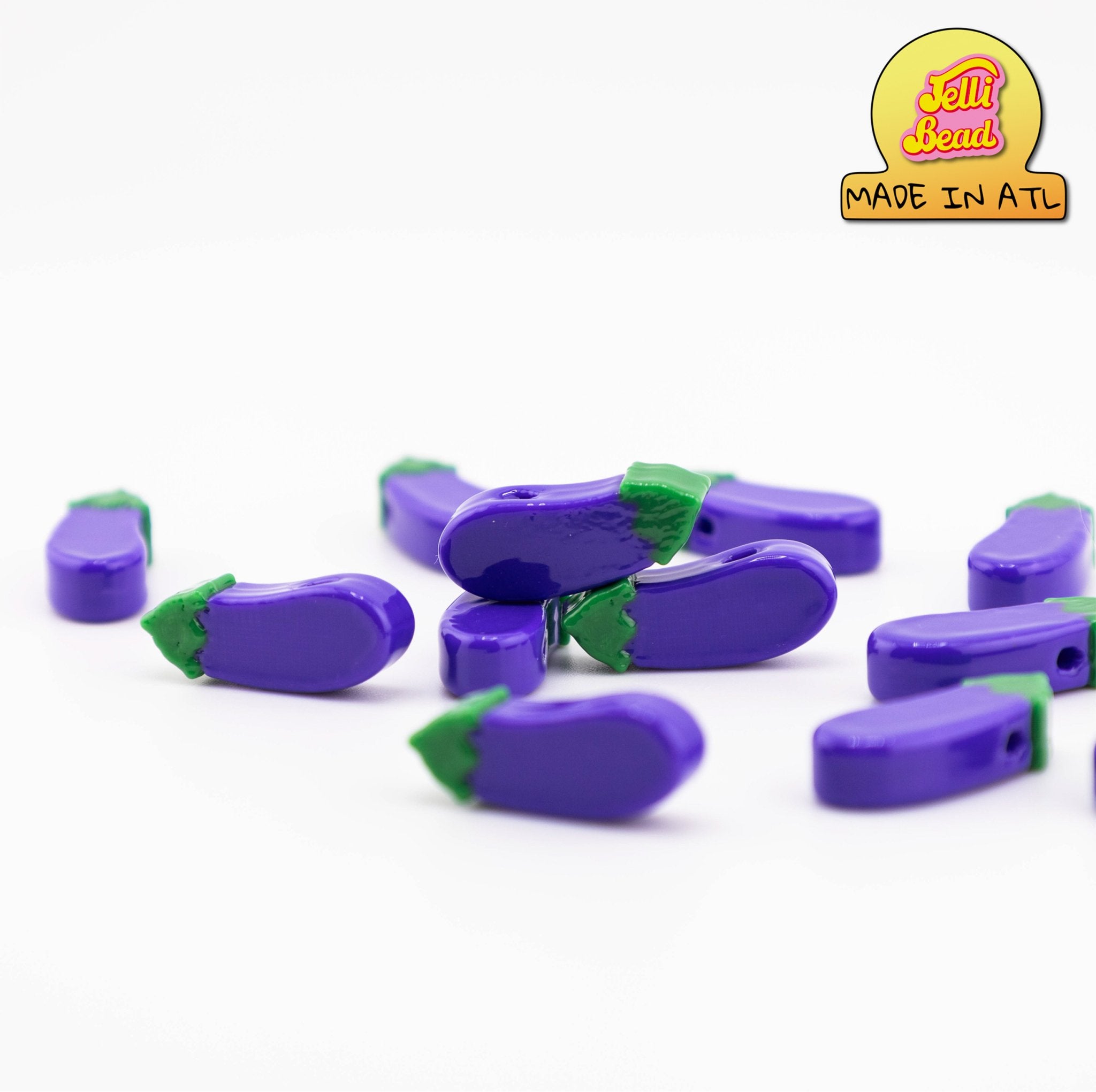Eggplant Beads   4  - Jelli Bead, Colorful custom kandi beads for beaded bracelets, perfect for music festivals, swifties, and rave fashion. Personalized charm bracelets that add flair to any look.