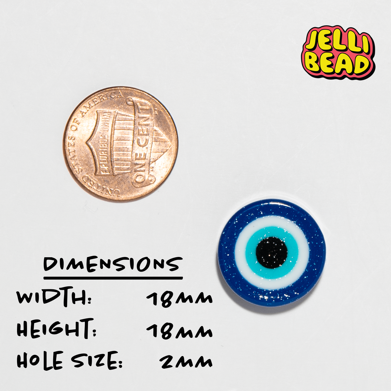 Evil Eye Beads - Jelli Bead Kandi Beads