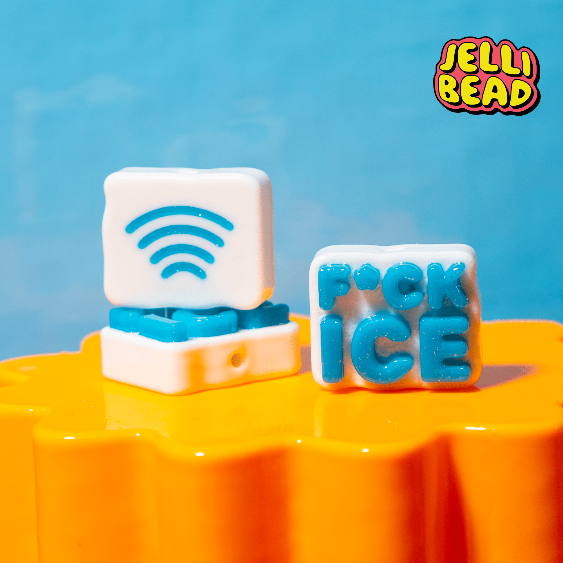 F*CK ICE Connected Charm - Jelli Bead Kandi Beads